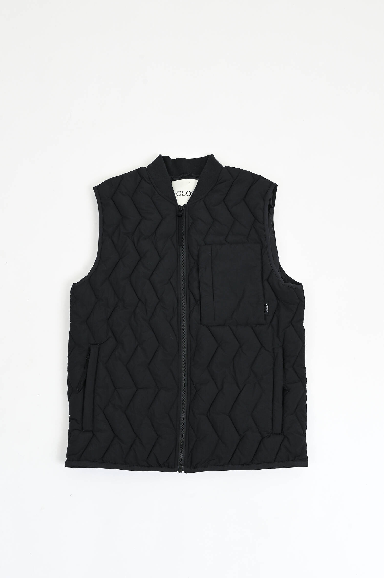 Steppgilet in Schwarz