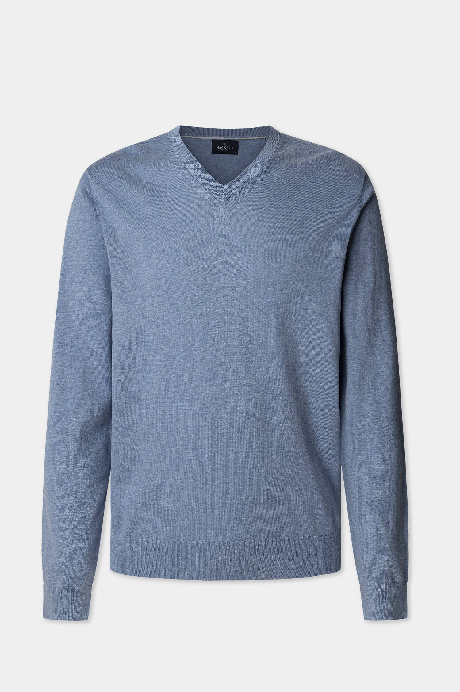 Pullover mit V-Ausschnitt in Spa Blue Pullover mit V-Ausschnitt in Spa Blue