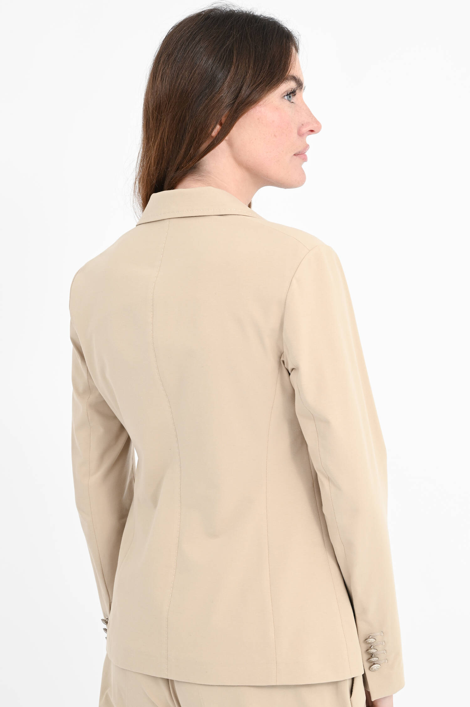 Jersey Blazer in Beige