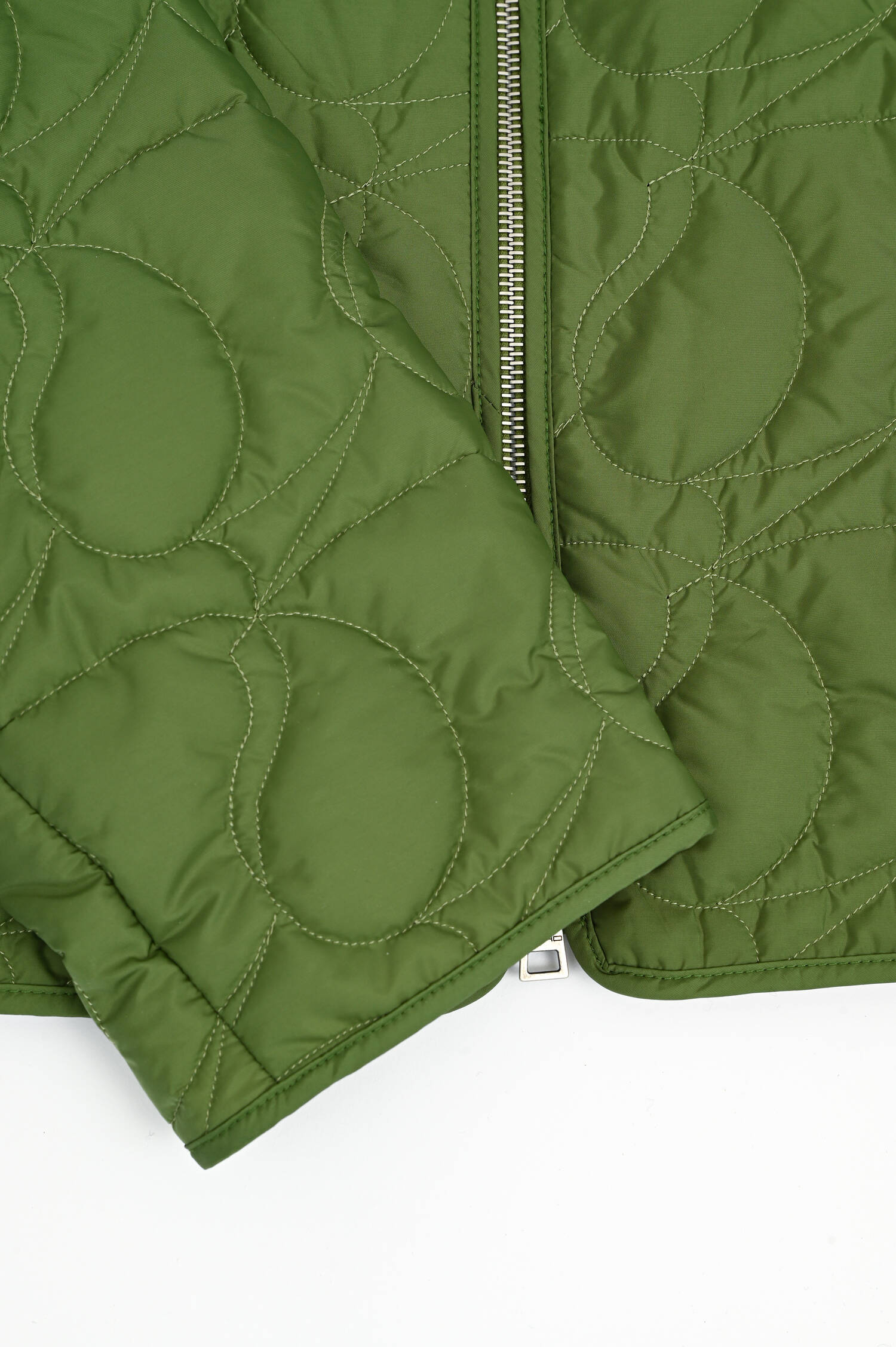 Bomberjacke mit Stickerei in Grün