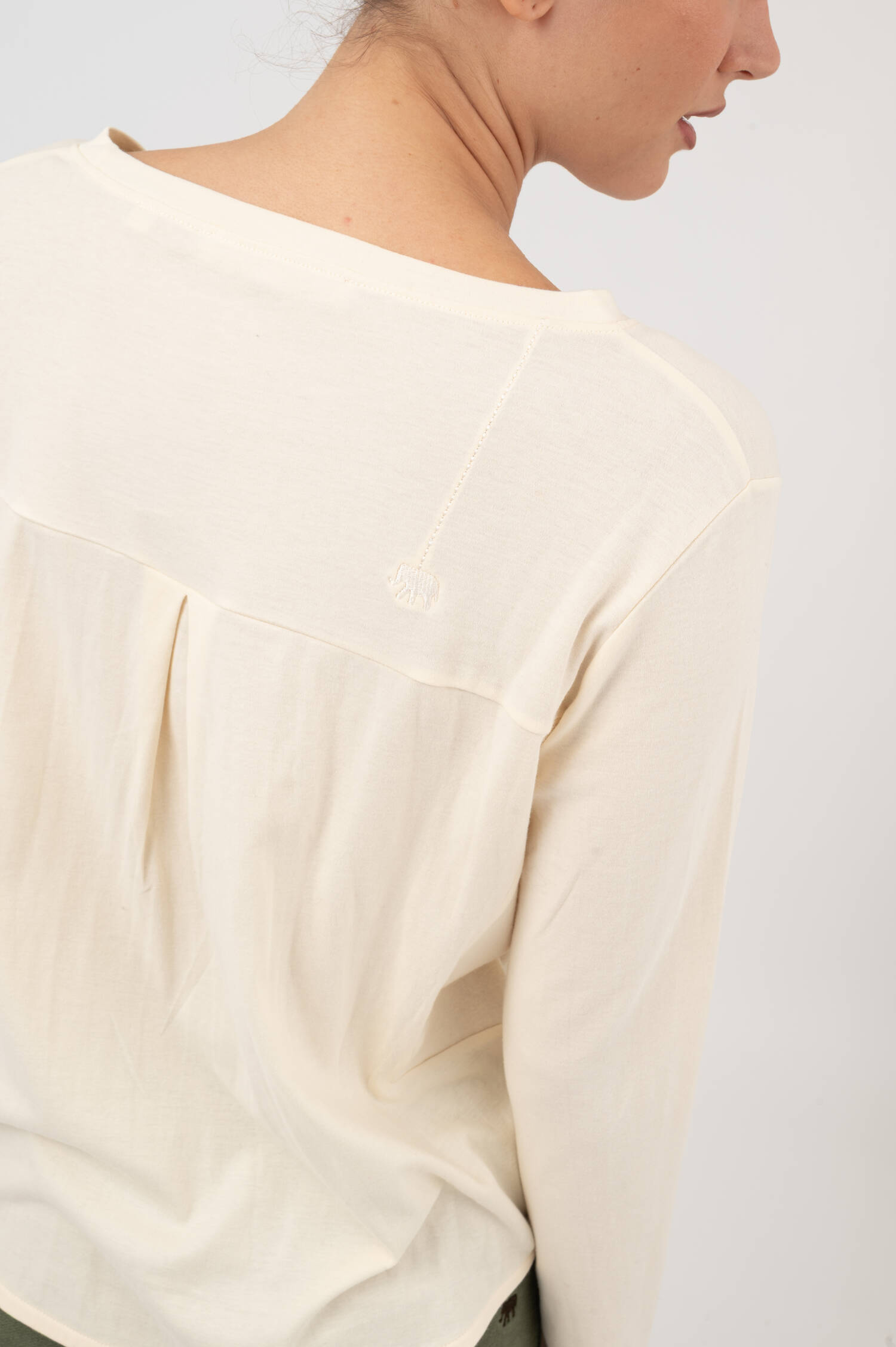 Langarm-Shirt TENJA in Off-White Langarm-Shirt TENJA in Off-White