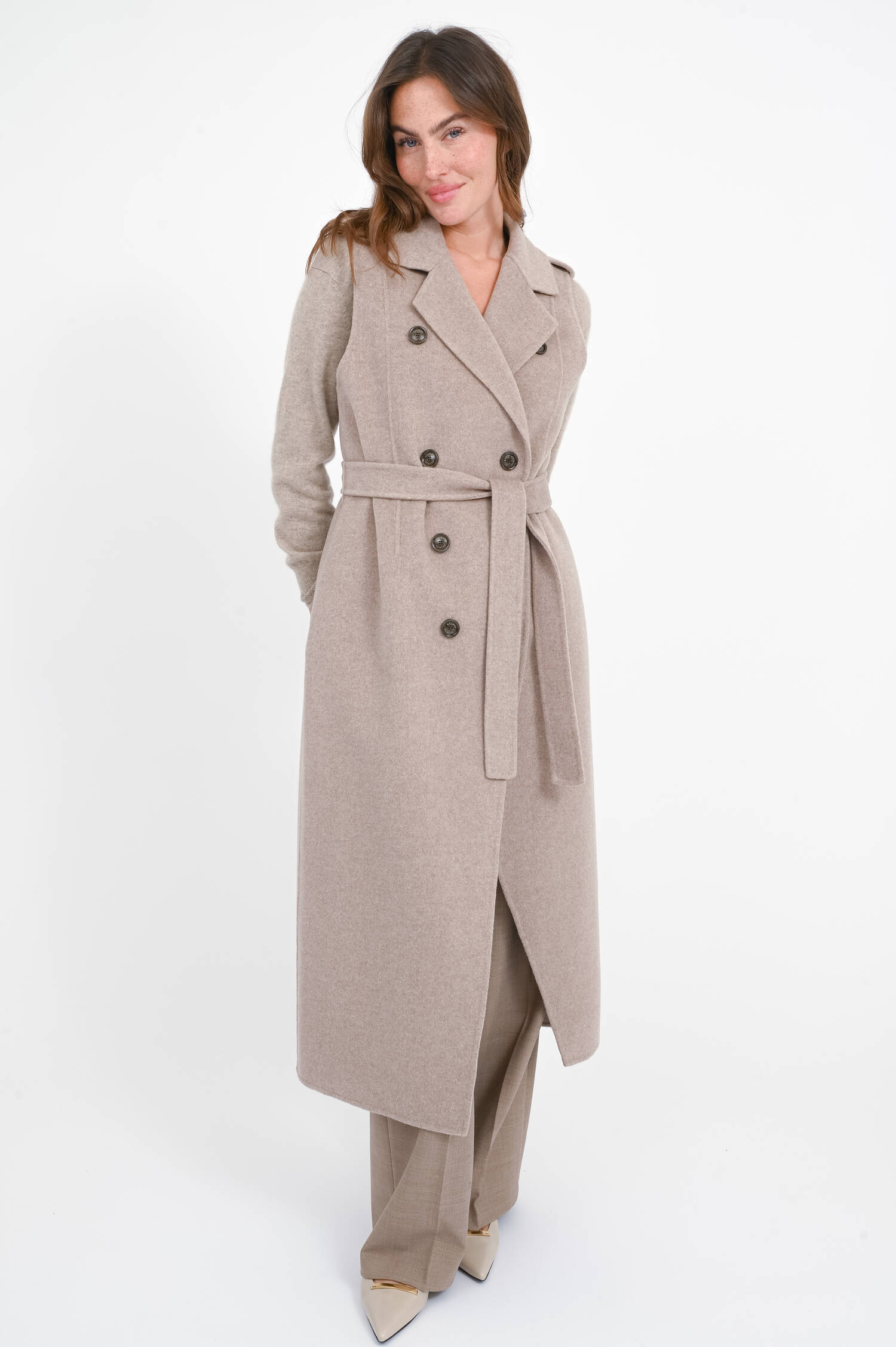 Woll-Cashmere-Weste in Cappuccino Woll-Cashmere-Weste in Cappuccino