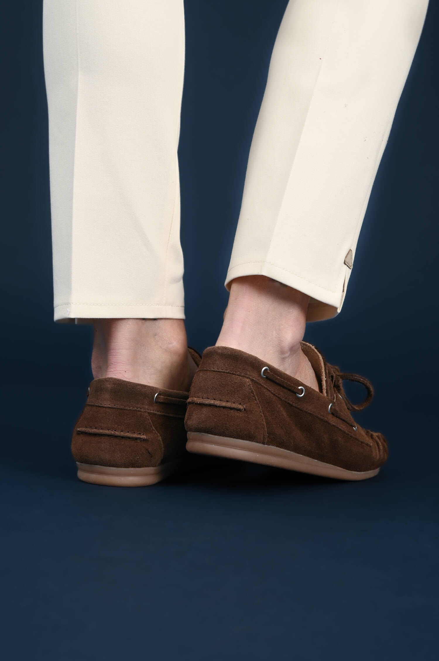 Veloursleder Moccassin Loafer in Braun Veloursleder Moccassin Loafer in Braun