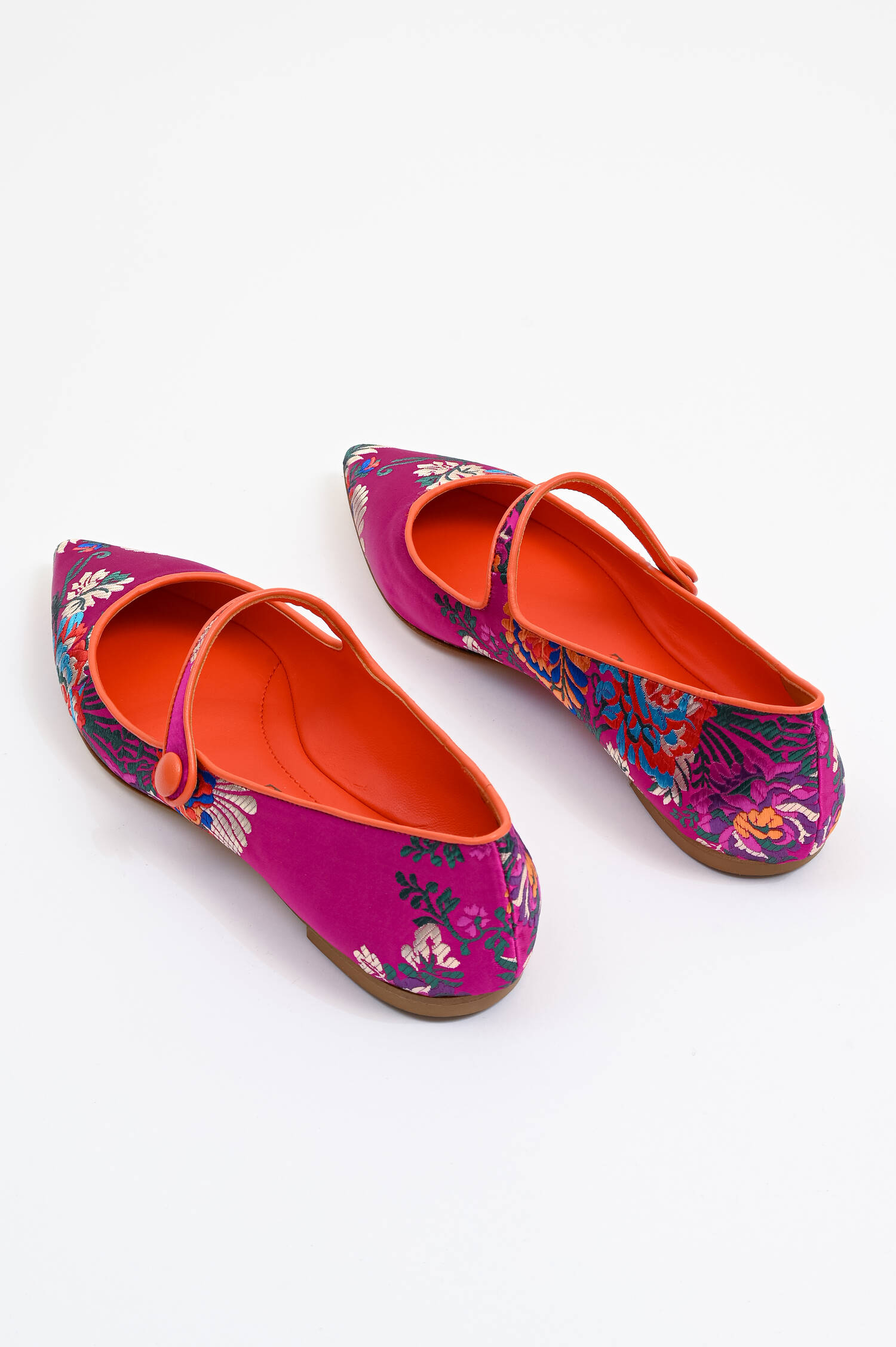 Ballerina BARBARA mit Riemchen in Arancio