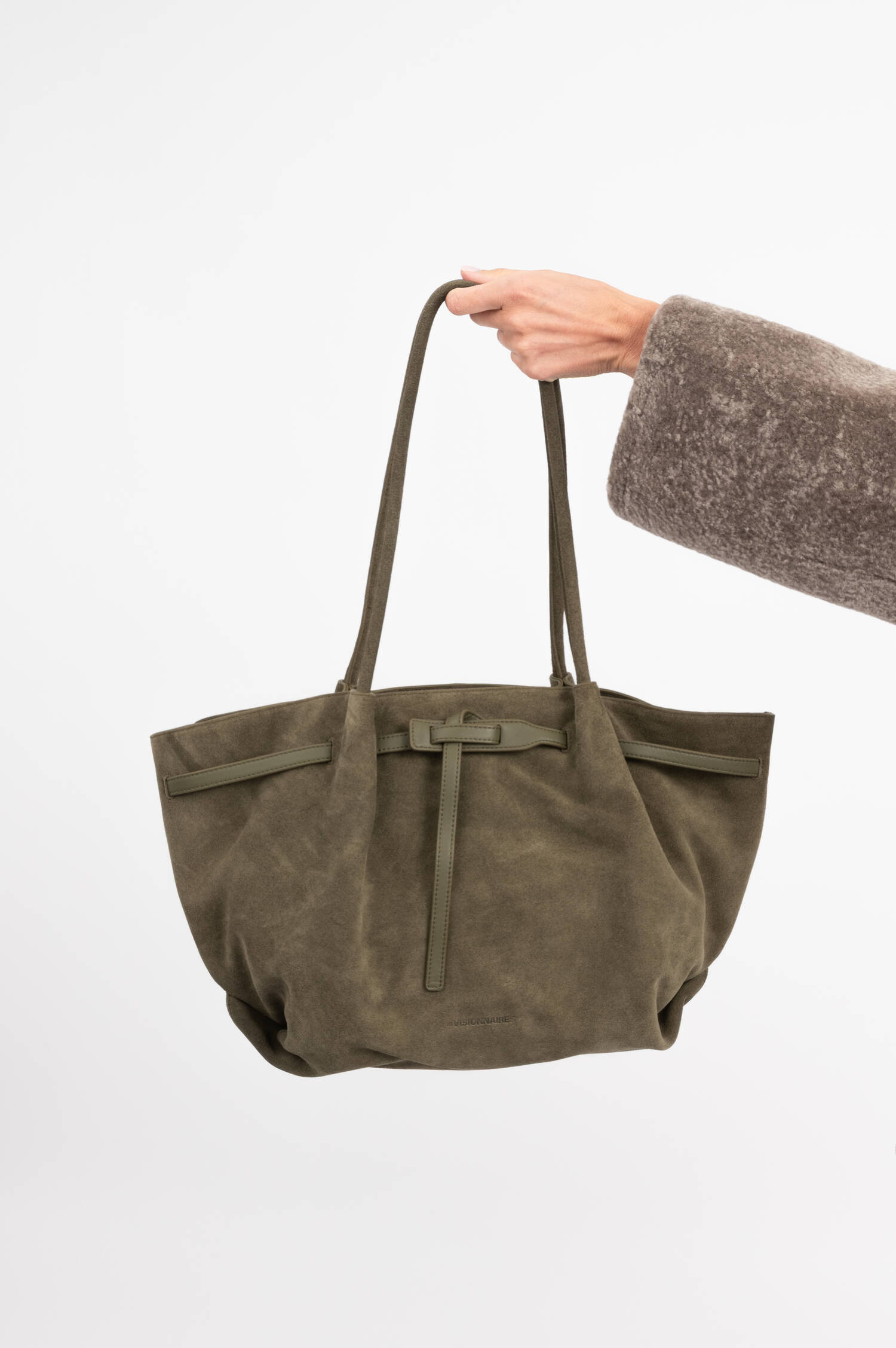 Suede Shopper BONNIE in Grün/Rosa Suede Shopper BONNIE in Grün/Rosa
