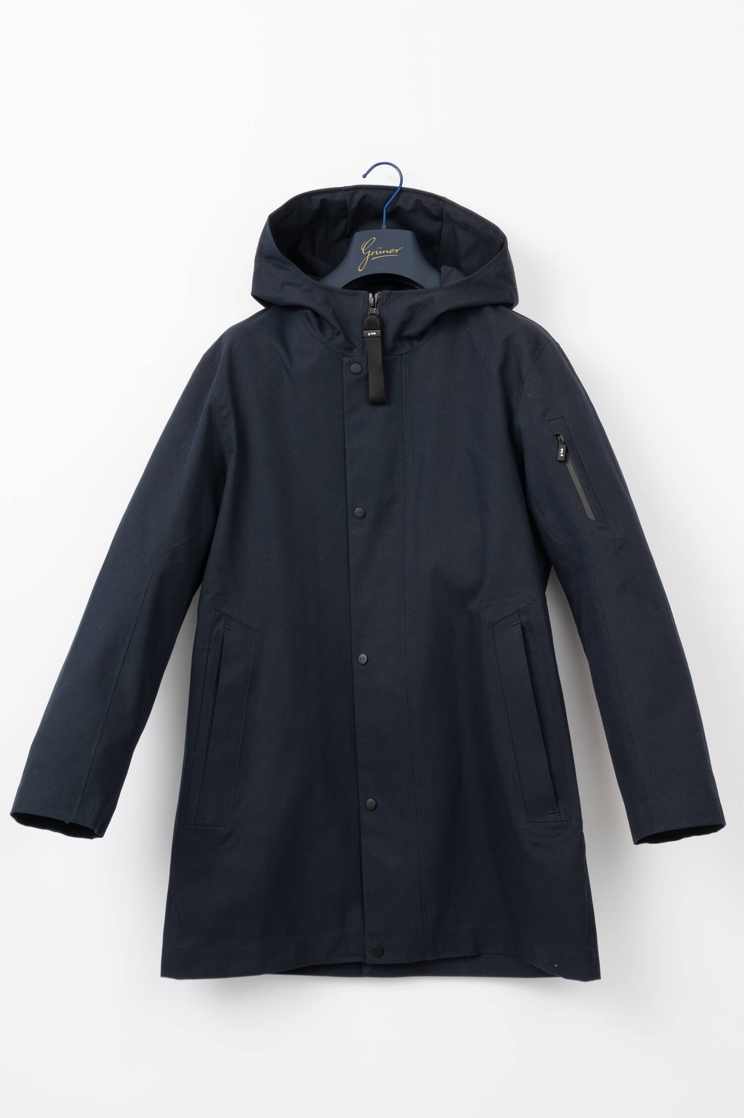 Parkamantel mit Kapuze in Navy