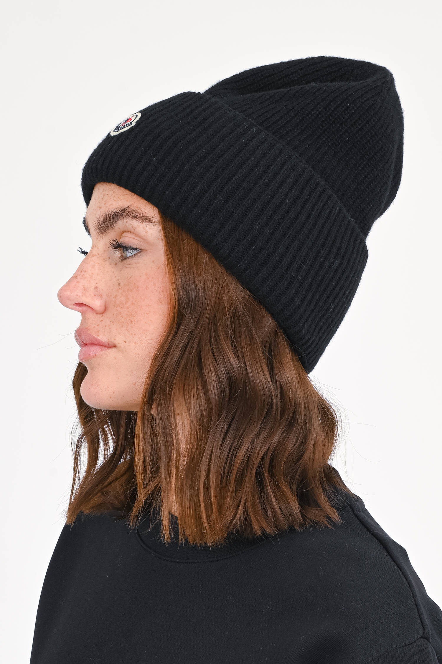 Wollmütze mit Logo in Schwarz Wollmütze mit Logo in Schwarz
