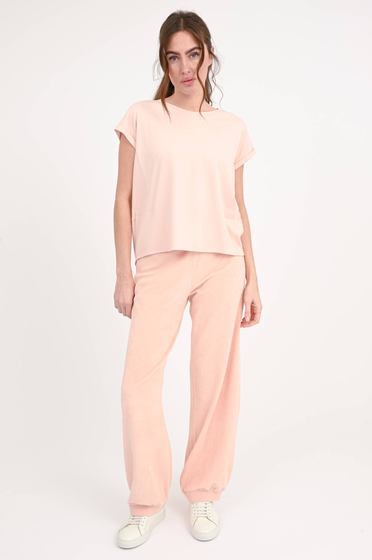 Baumwollshirt LILY in Peach