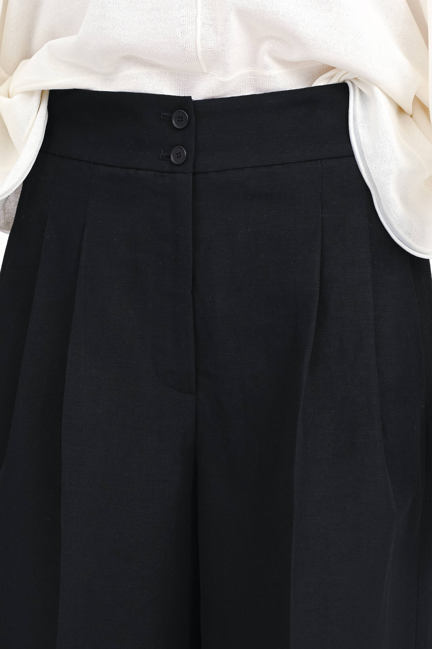 Wide-Leg Hose FLORENCE in Schwarz