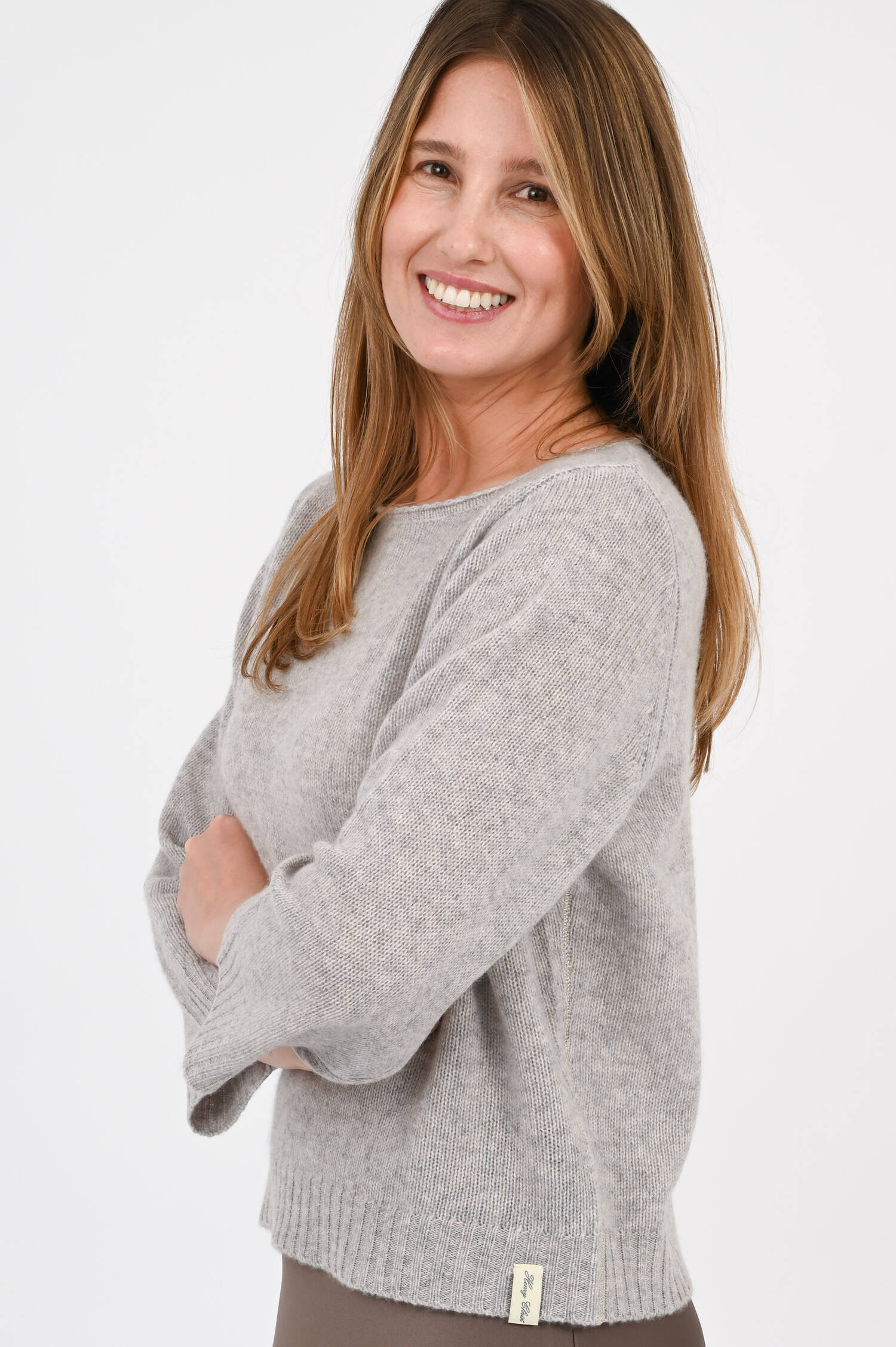 Cashmere Pullover in Grau