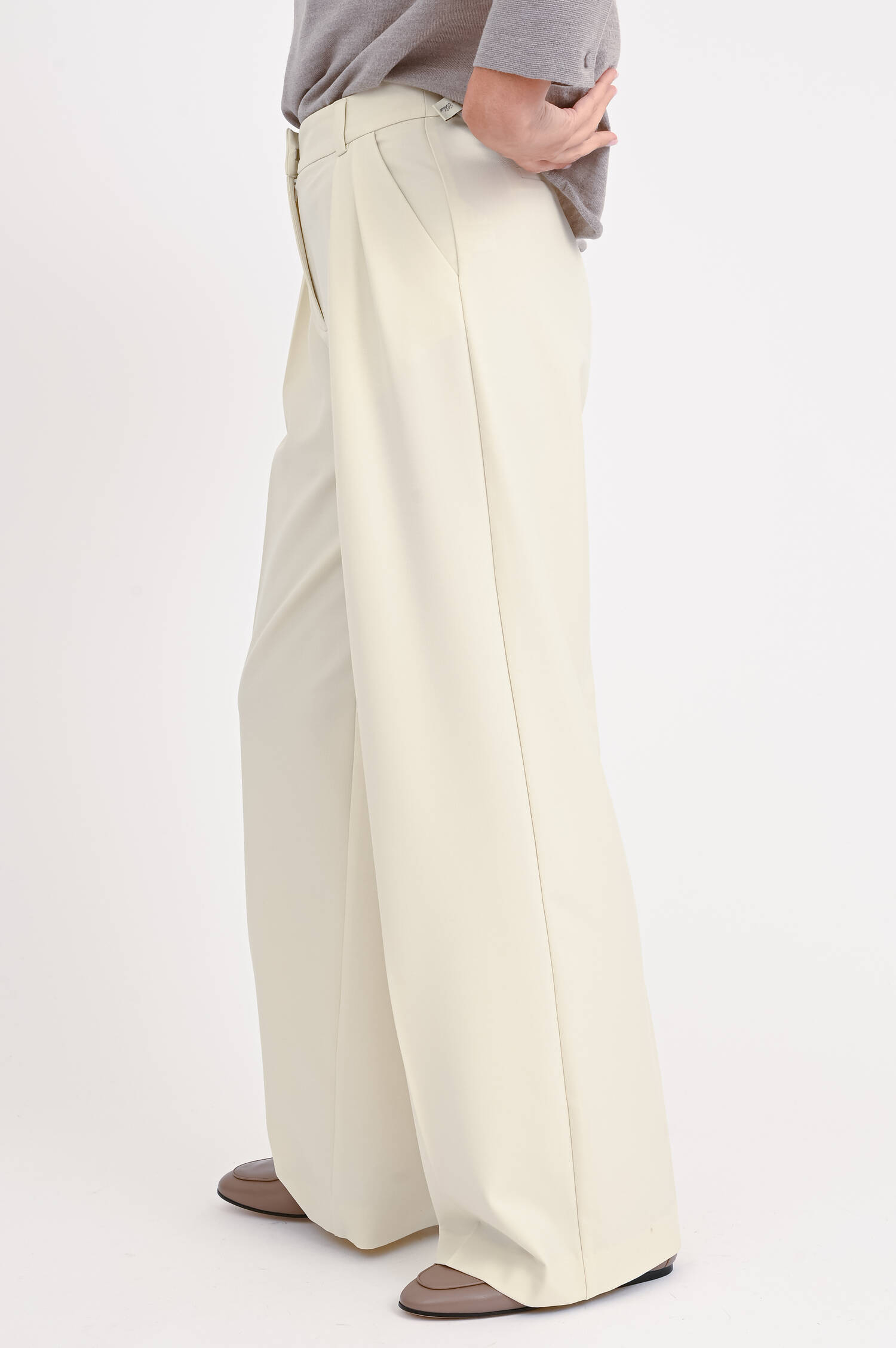 Hose RONDAH mit geradem Bein in Creme