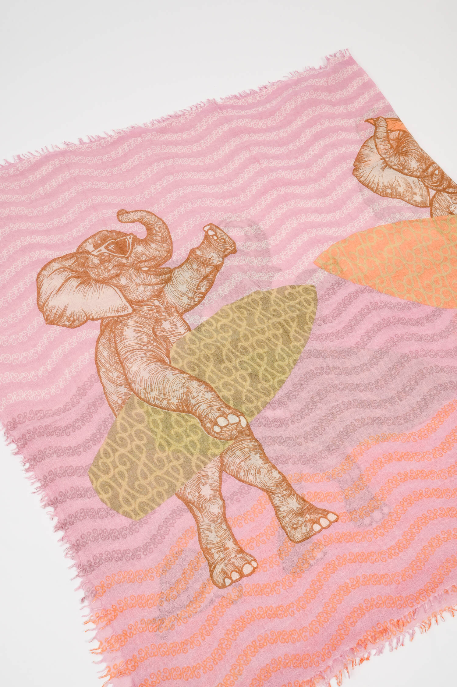 Cashmere-Seidenmix Tuch ORFER in Rosa