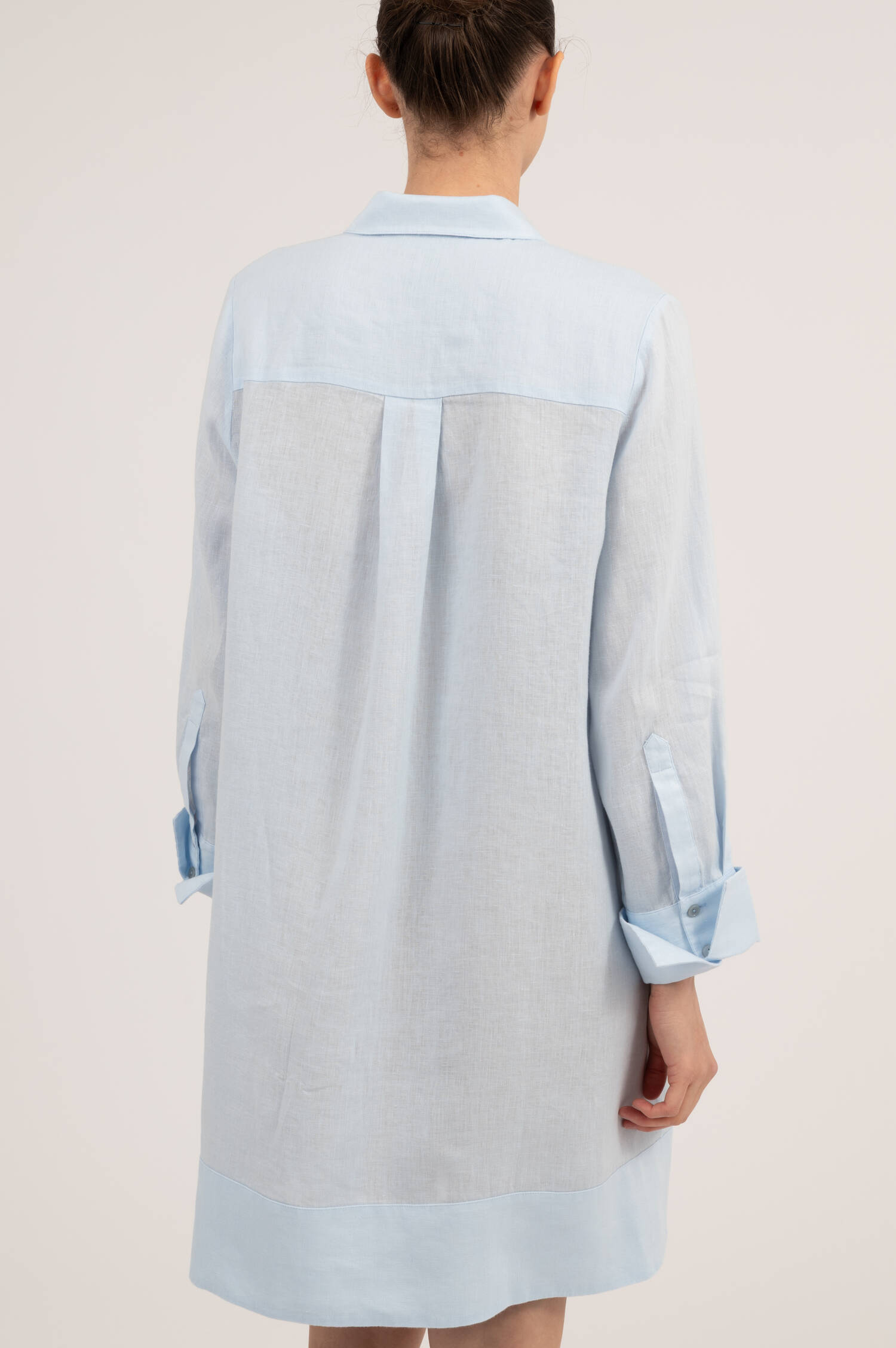 Hemdblusenkleid in Hellblau Hemdblusenkleid in Hellblau