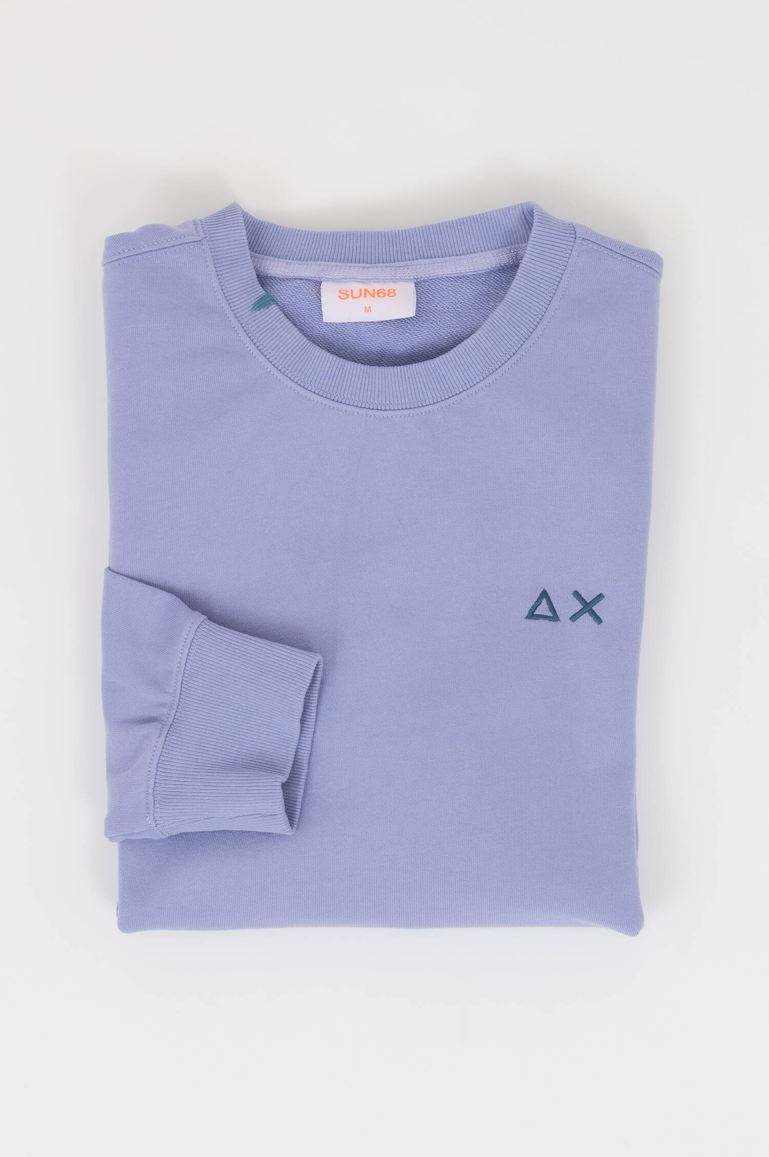 Sweater mit Stick in Lila