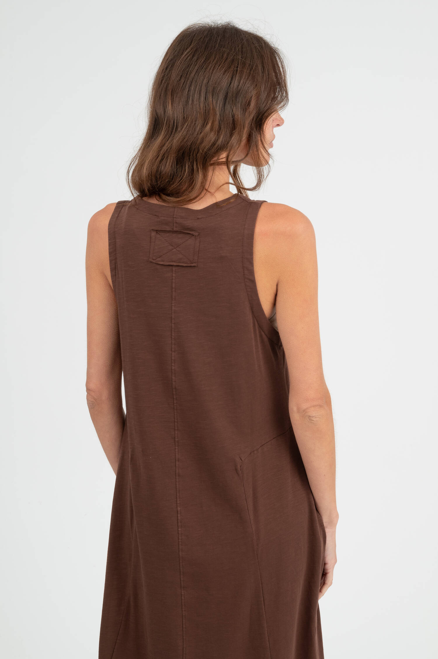 Midi Kleid in Braun meliert Midi Kleid in Braun meliert