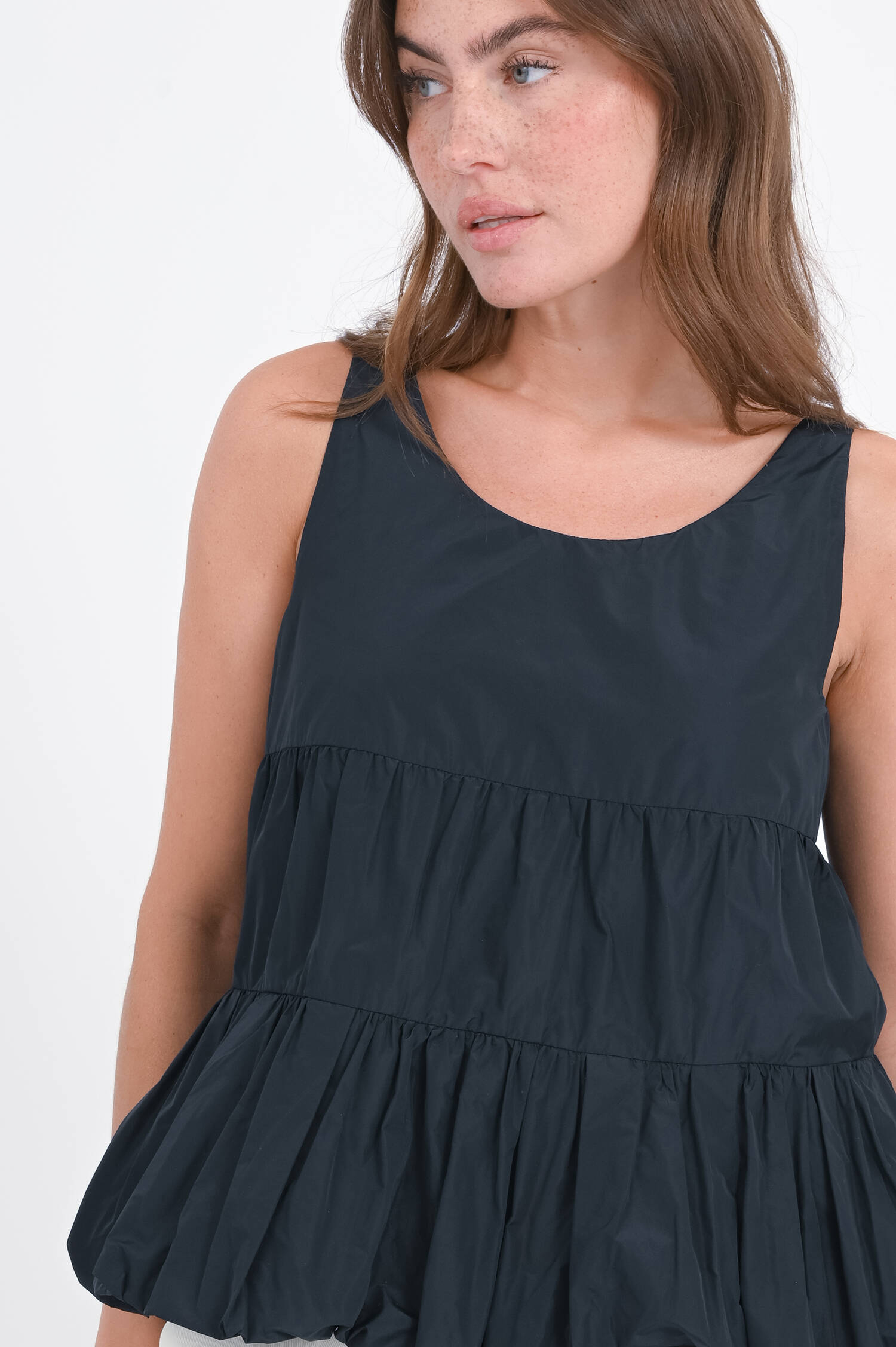 Taft Bluse in Midnight