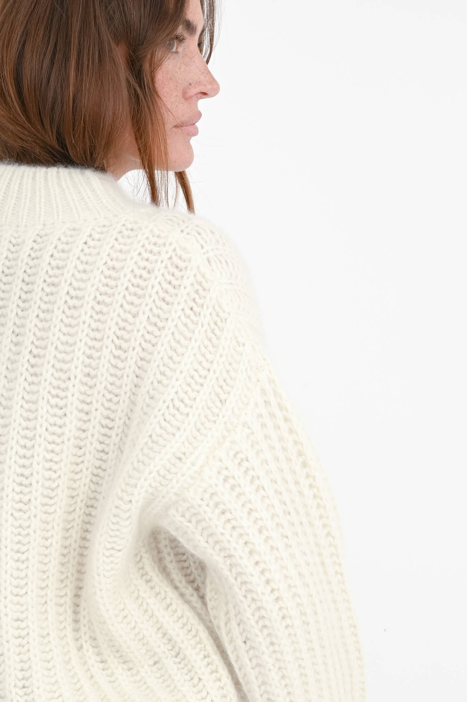 Pure-Cashmere-Pullover KOURTNEY in Creme