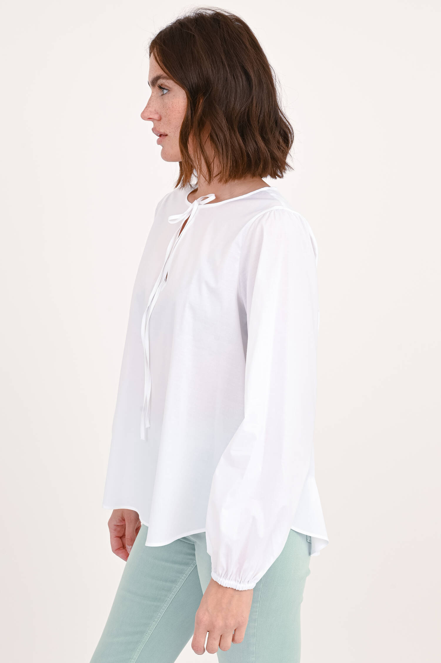 Tunika aus Baumwolle in Weiß Tunika aus Baumwolle in Weiß