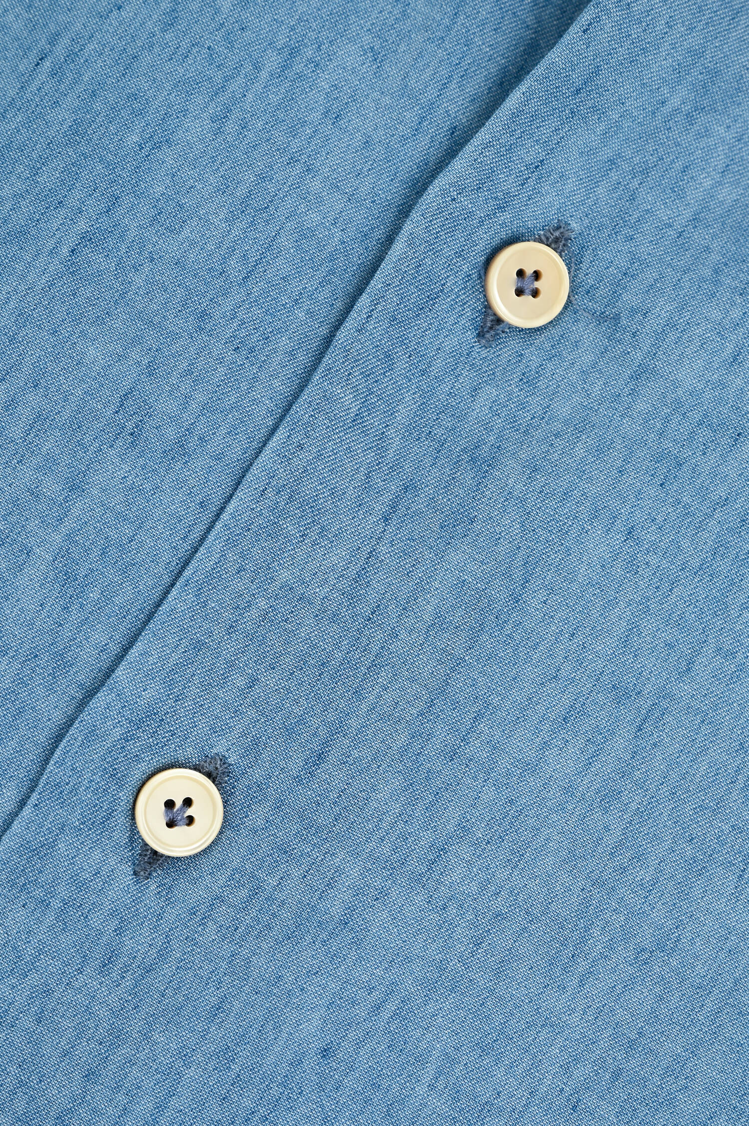 Denim-Hemd aus Baumwolle in Blau Denim-Hemd aus Baumwolle in Blau