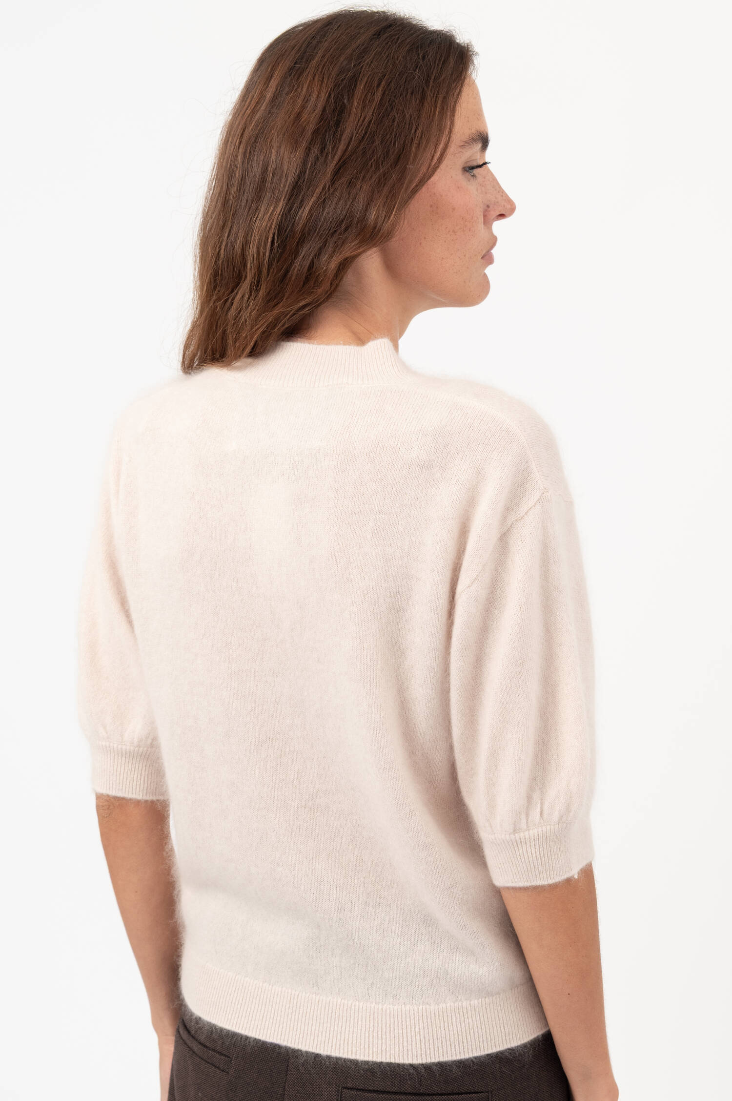 Cashmere-Woll-Pullover LENI in Beige Cashmere-Woll-Pullover LENI in Beige