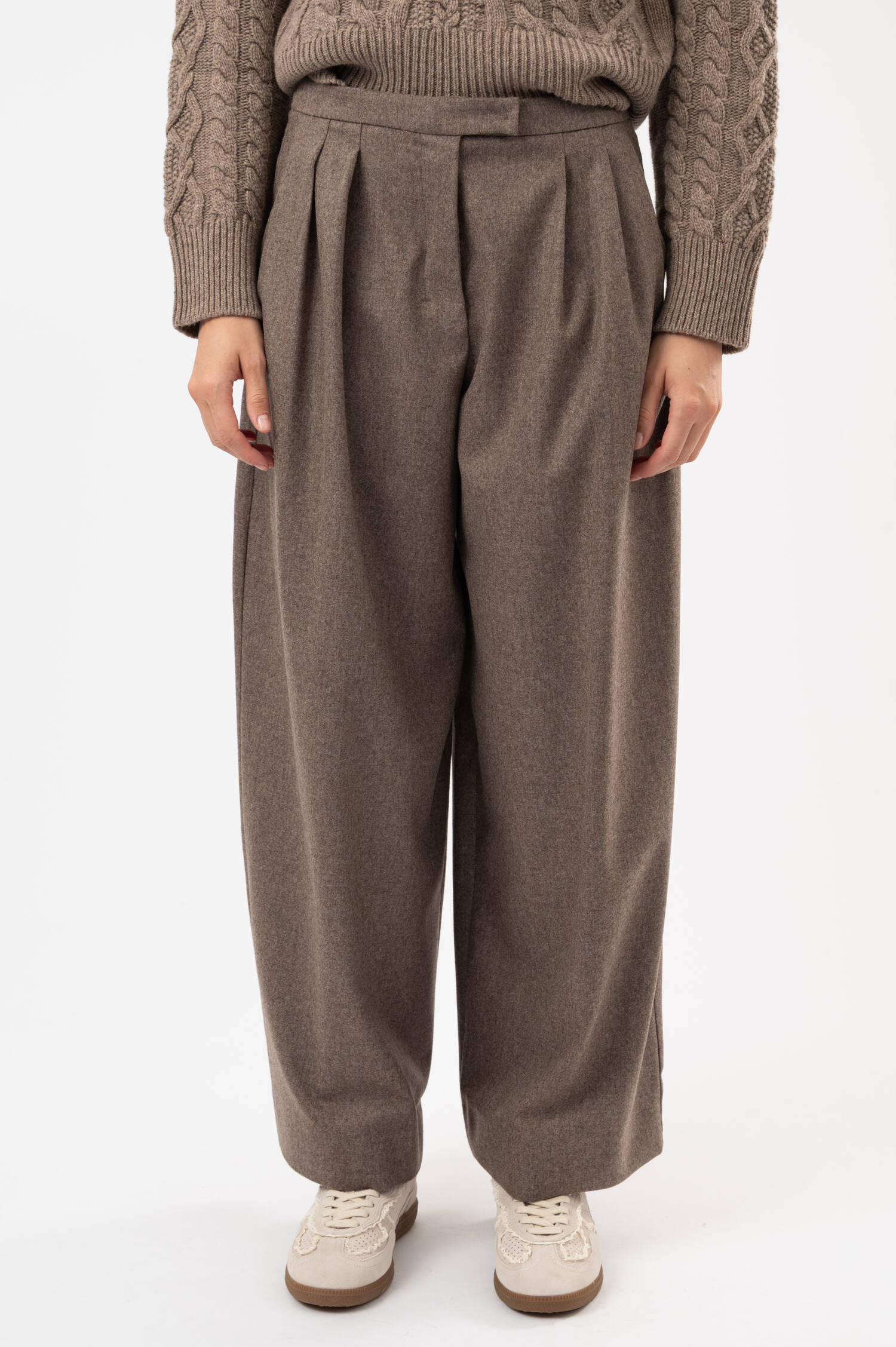 Woll-Hose in Taupe Woll-Hose in Taupe