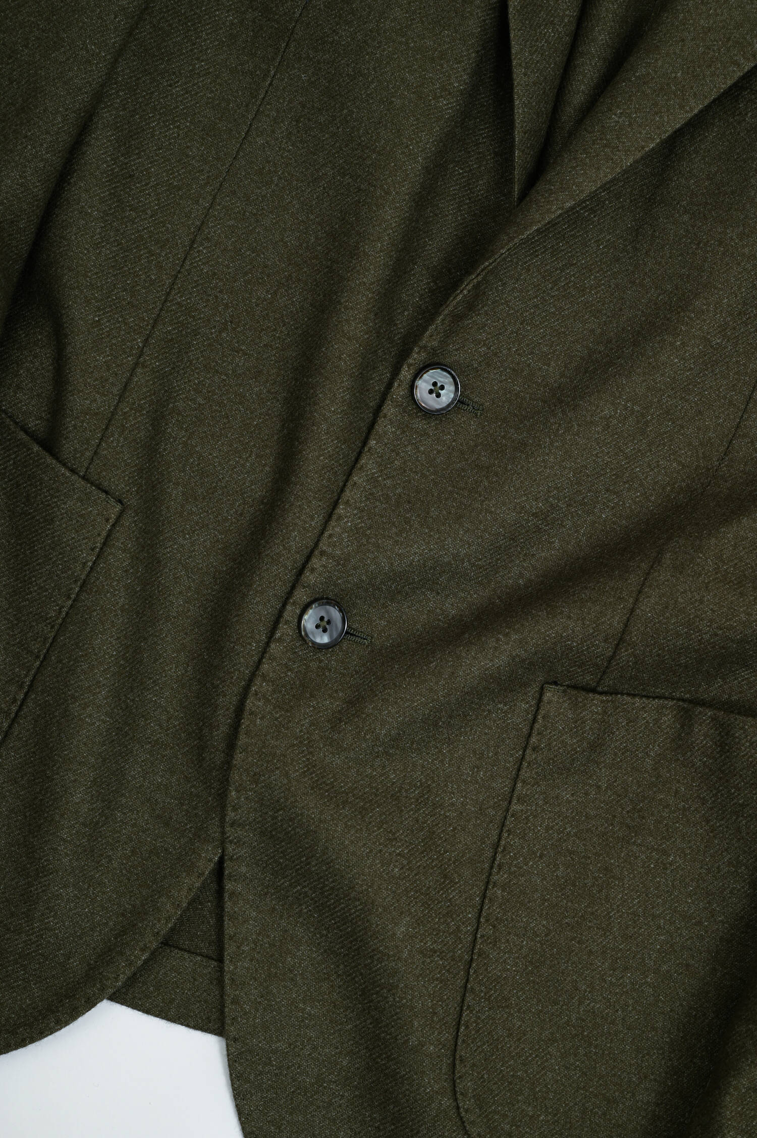 Sakko aus Woll-Mix in Oliv