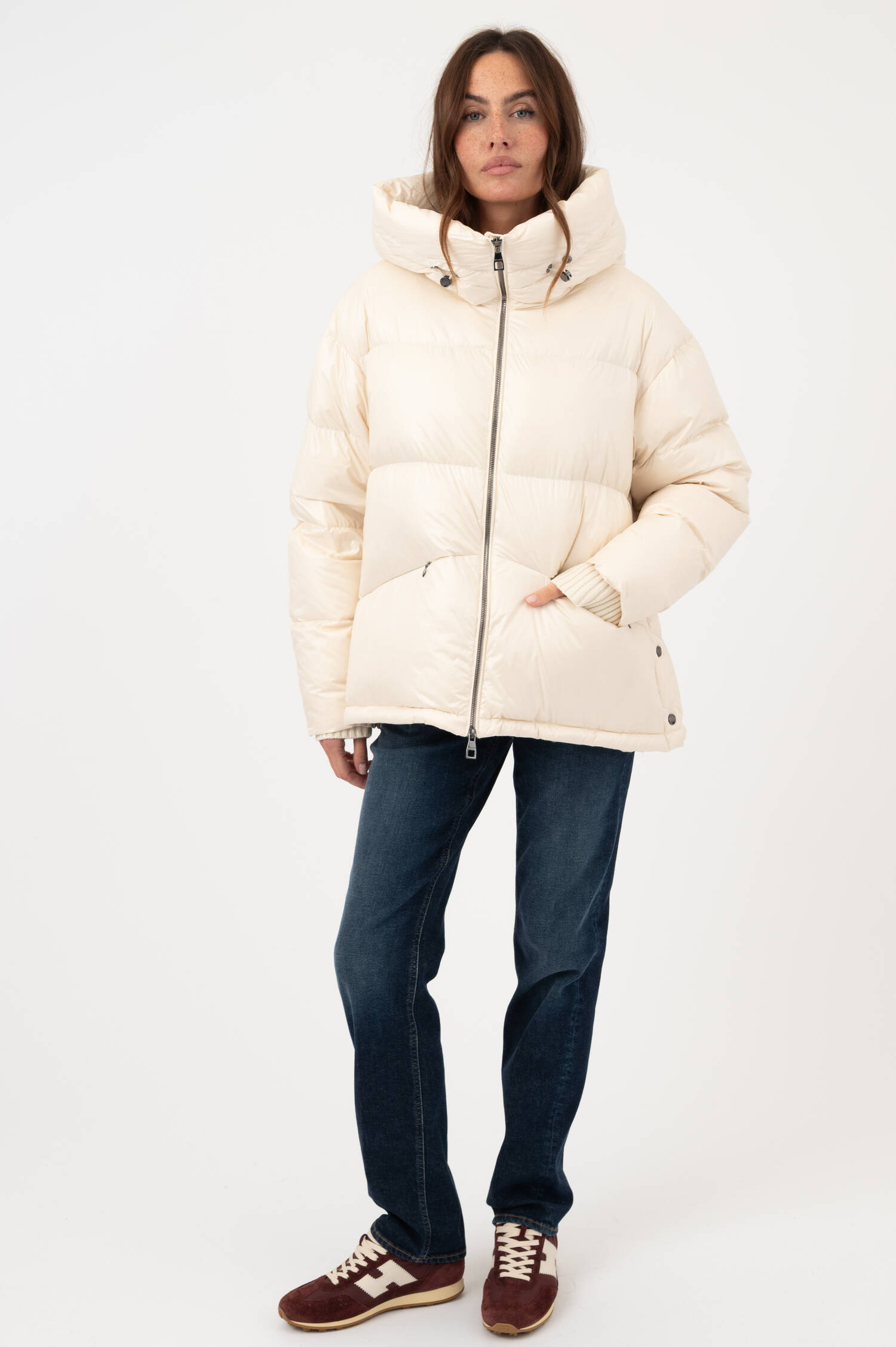 Daunensteppjacke LONDRA in Beige Daunensteppjacke LONDRA in Beige
