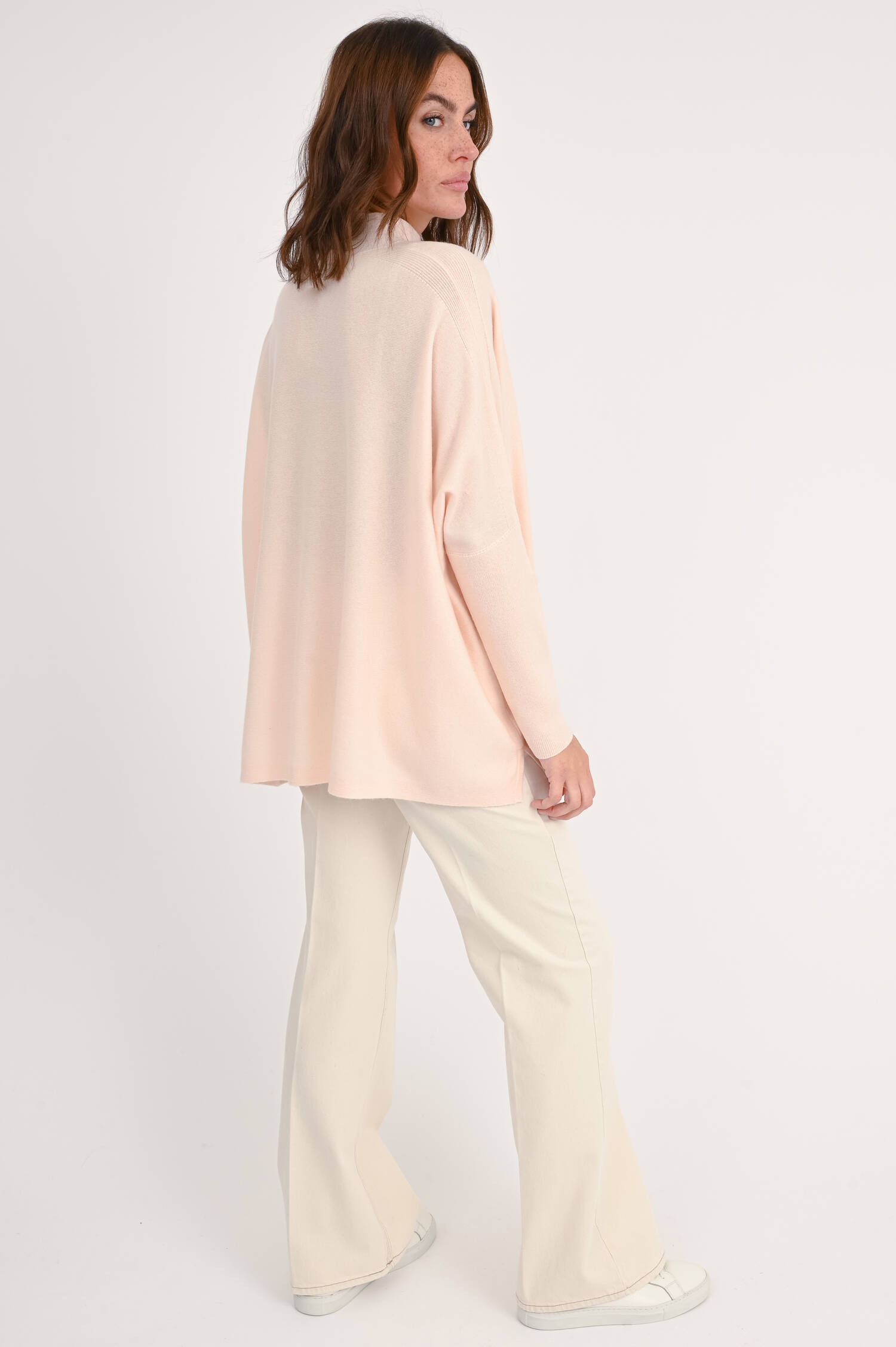 Pullover mit Stehkragen in Pearl Rosa Pullover mit Stehkragen in Pearl Rosa
