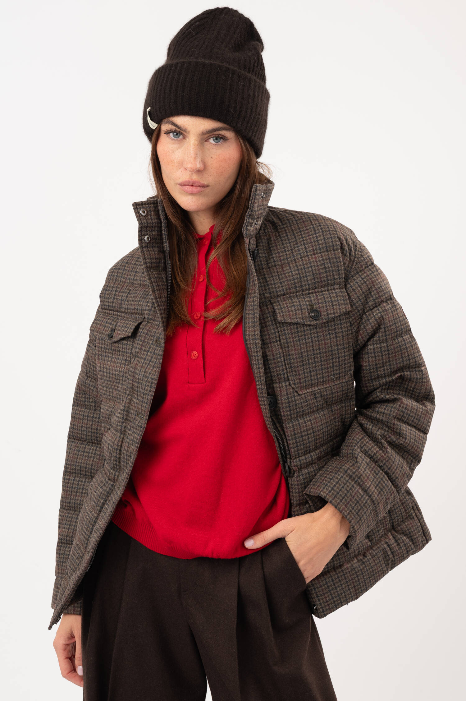 Cashmere-Beanie in Braun Cashmere-Beanie in Braun