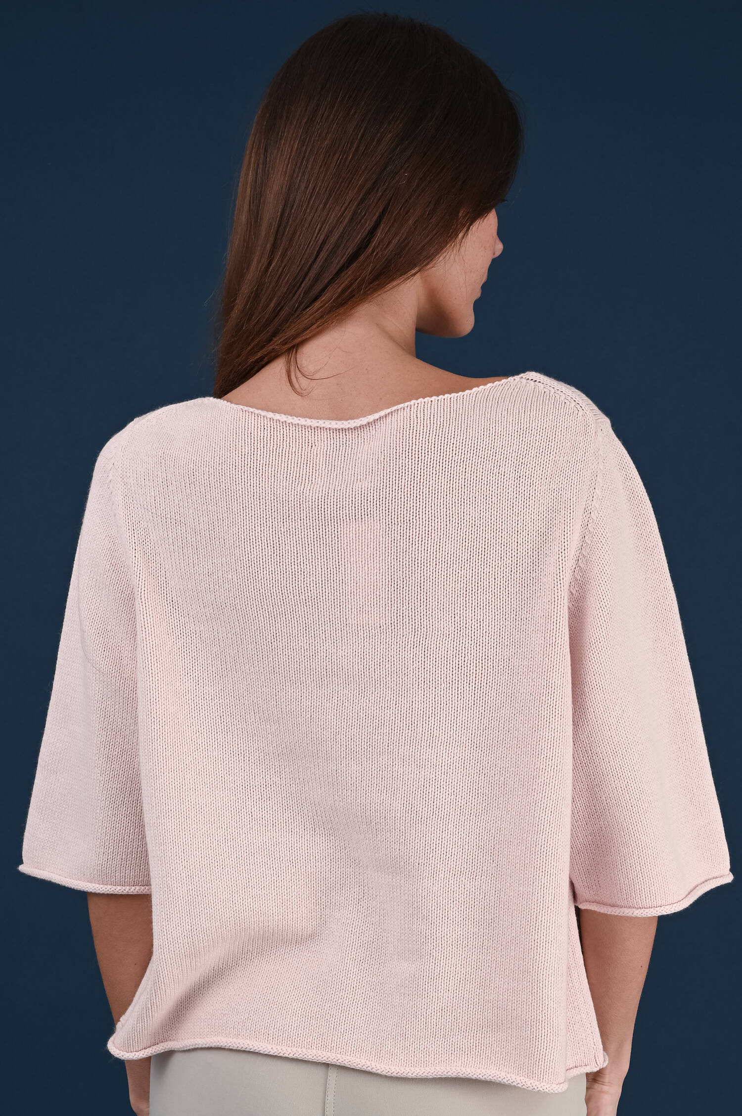 U-Boot Pullover aus Cashmere-Baumwolle in Rosa