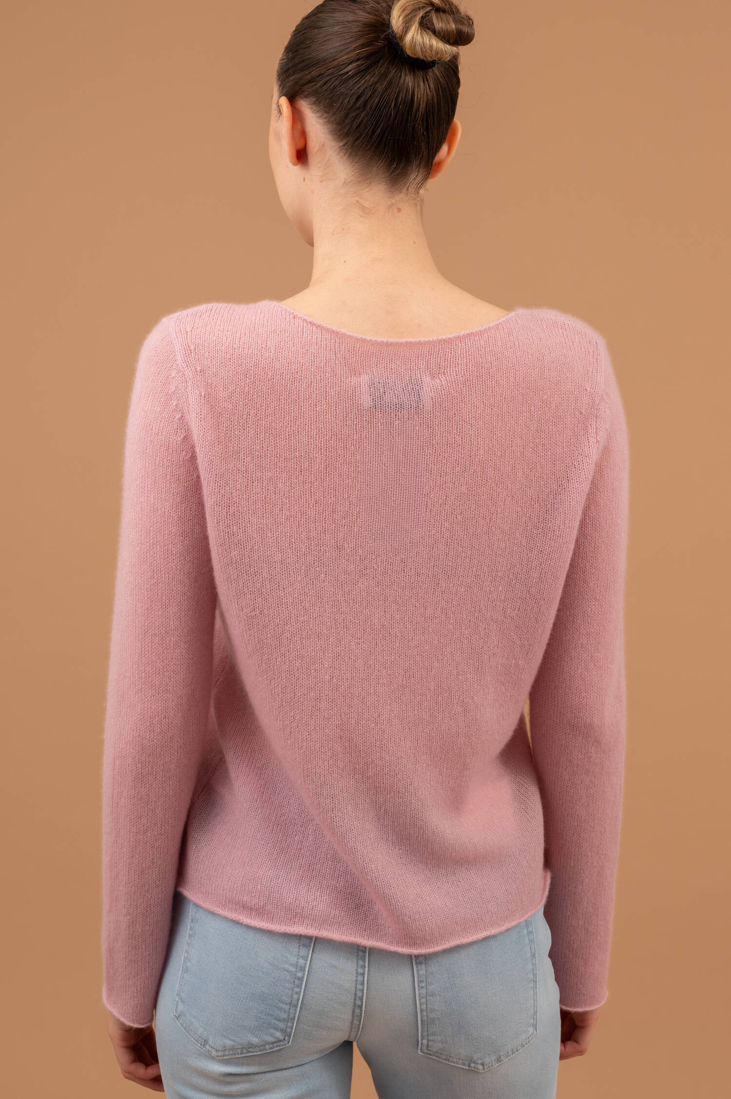 Cashmere-Seiden Pullover ADELIA in Light Raspberry