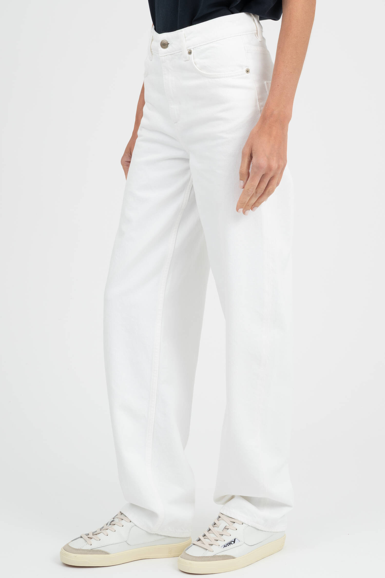 Barrel Jeans in Weiß
