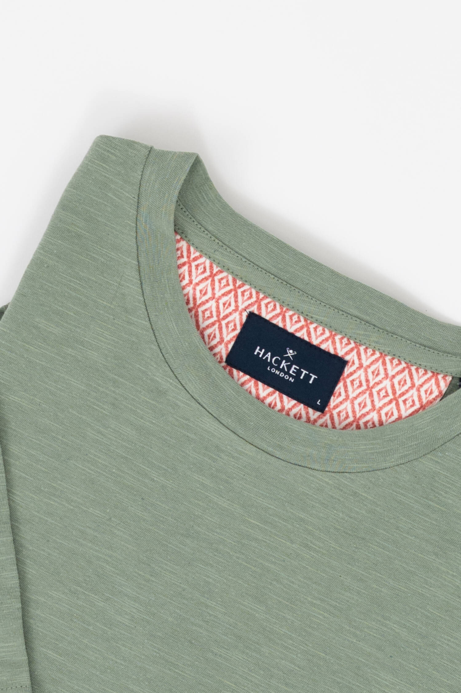 Baumwoll-Mix T-Shirt in Salbei