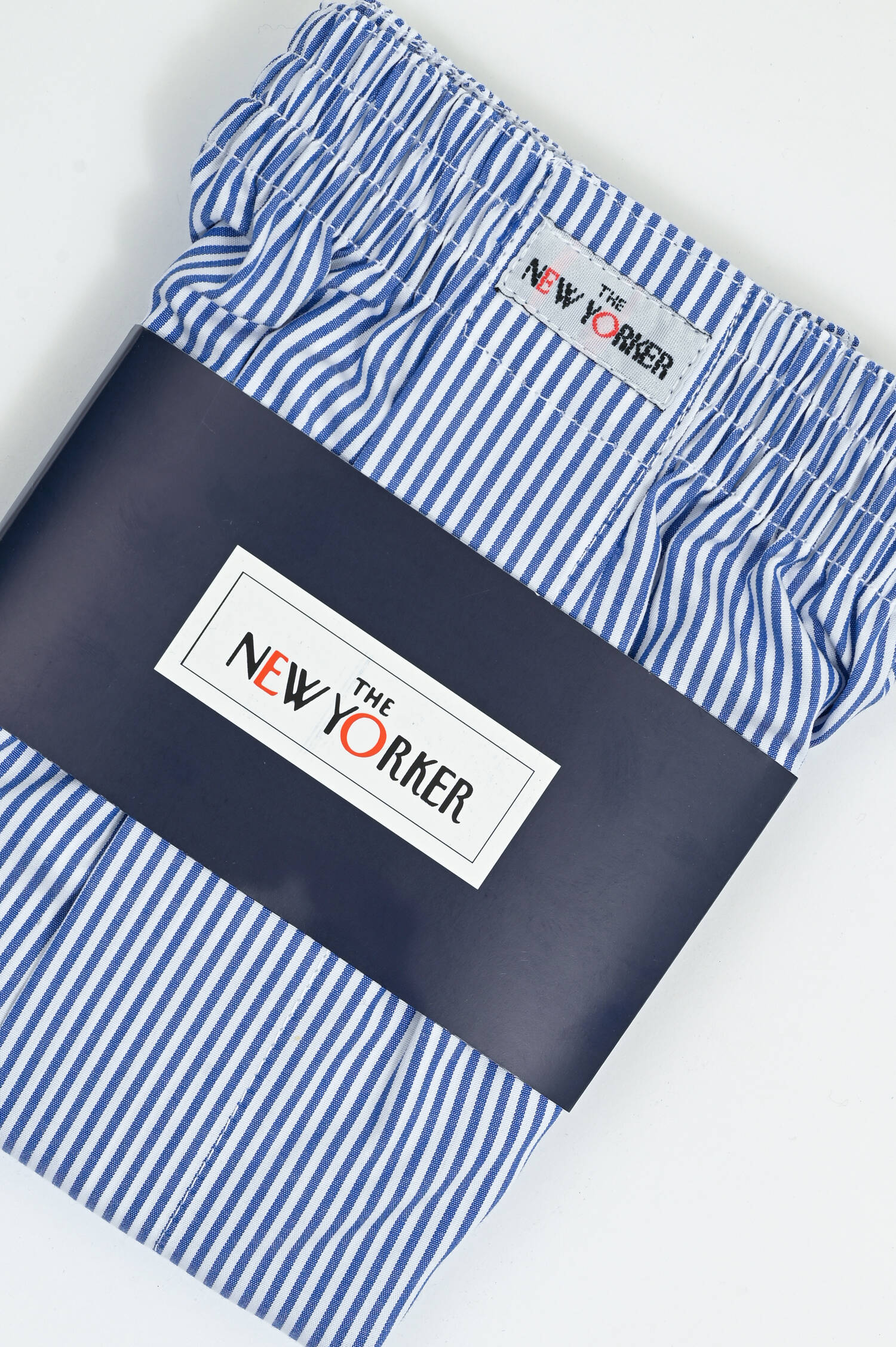  Boxershorts aus Baumwolle in Navy/Weiß gestreift