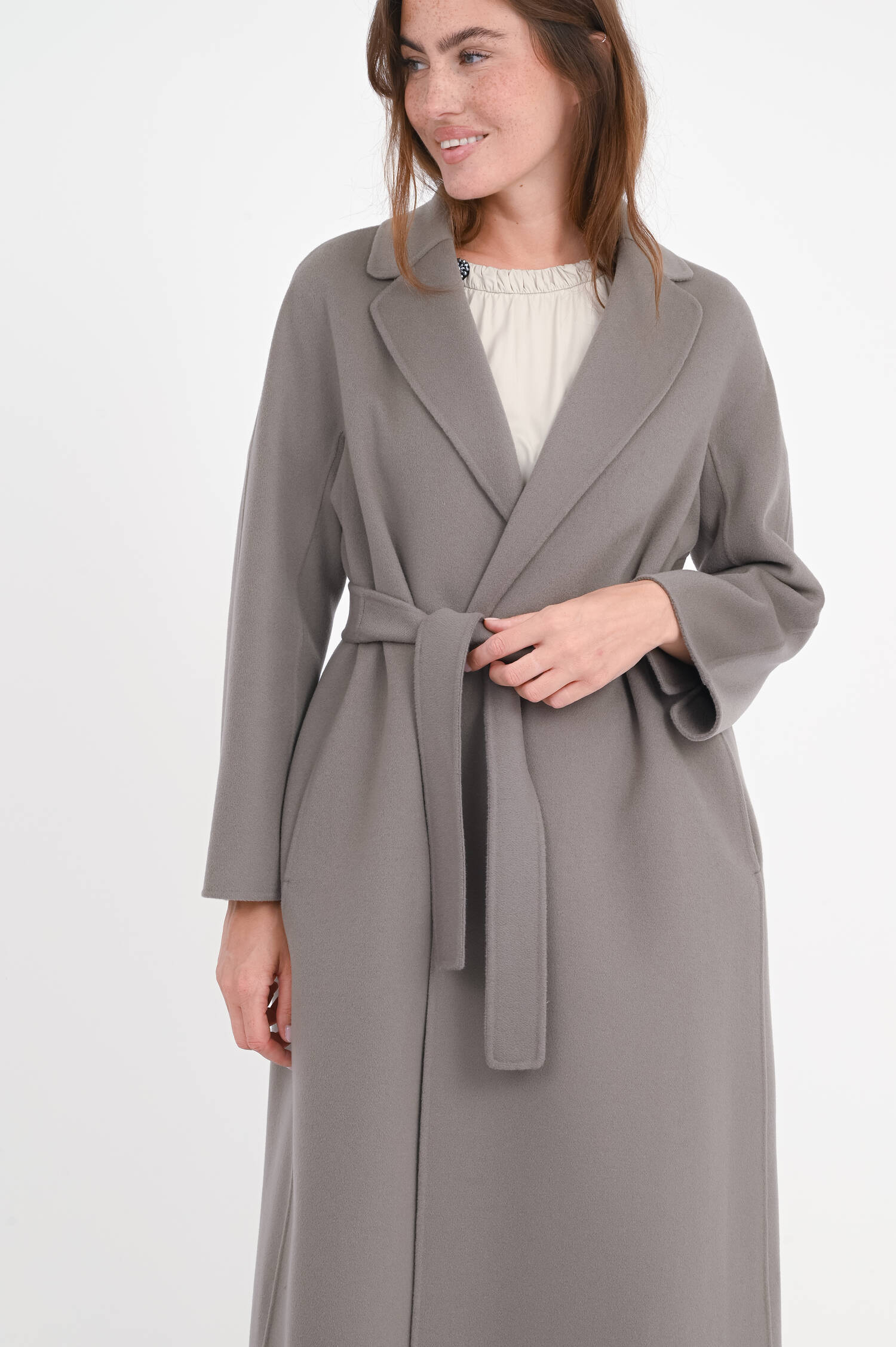 Mantel ESTURIA in Mittelgrau