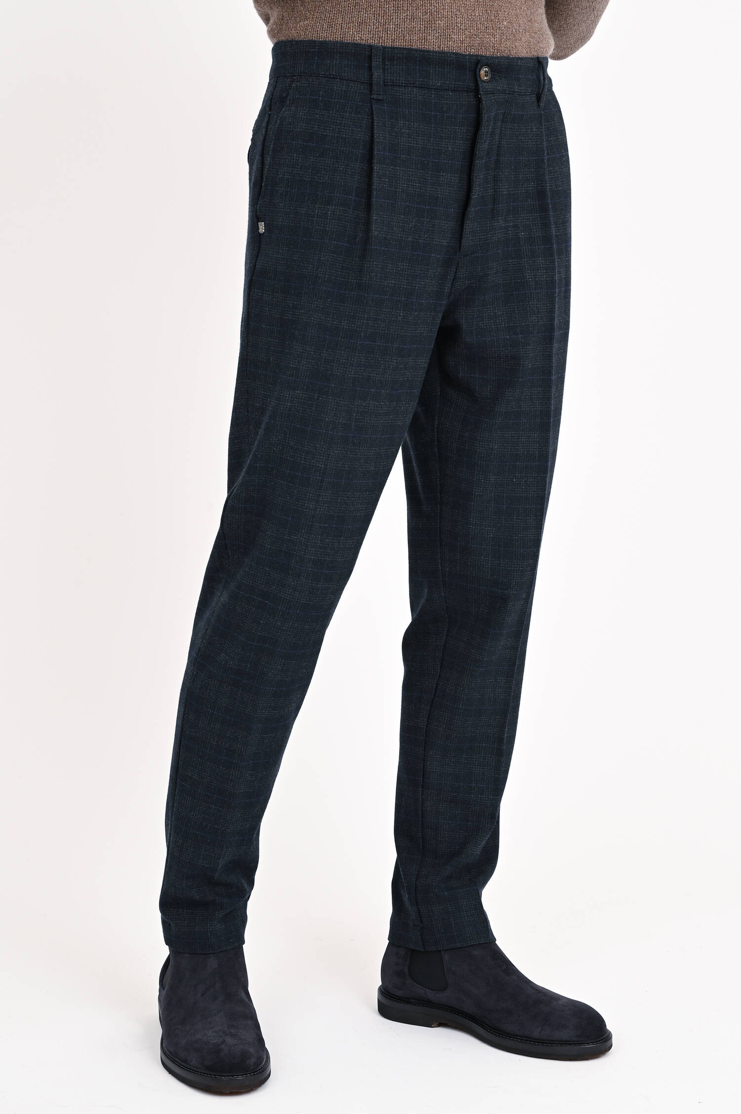 Karierte Hose RONAN in Navy Karierte Hose RONAN in Navy