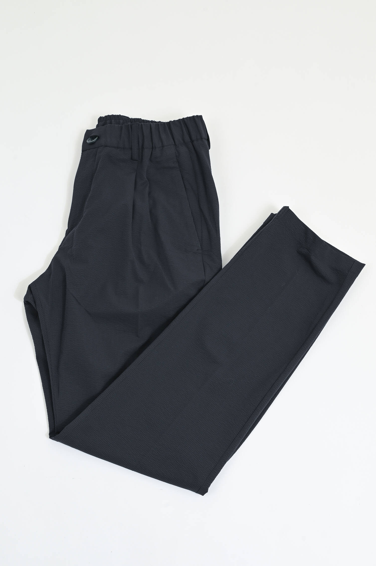 Seesucker Hose mit elastischem Bund in Navy Seesucker Hose mit elastischem Bund in Navy