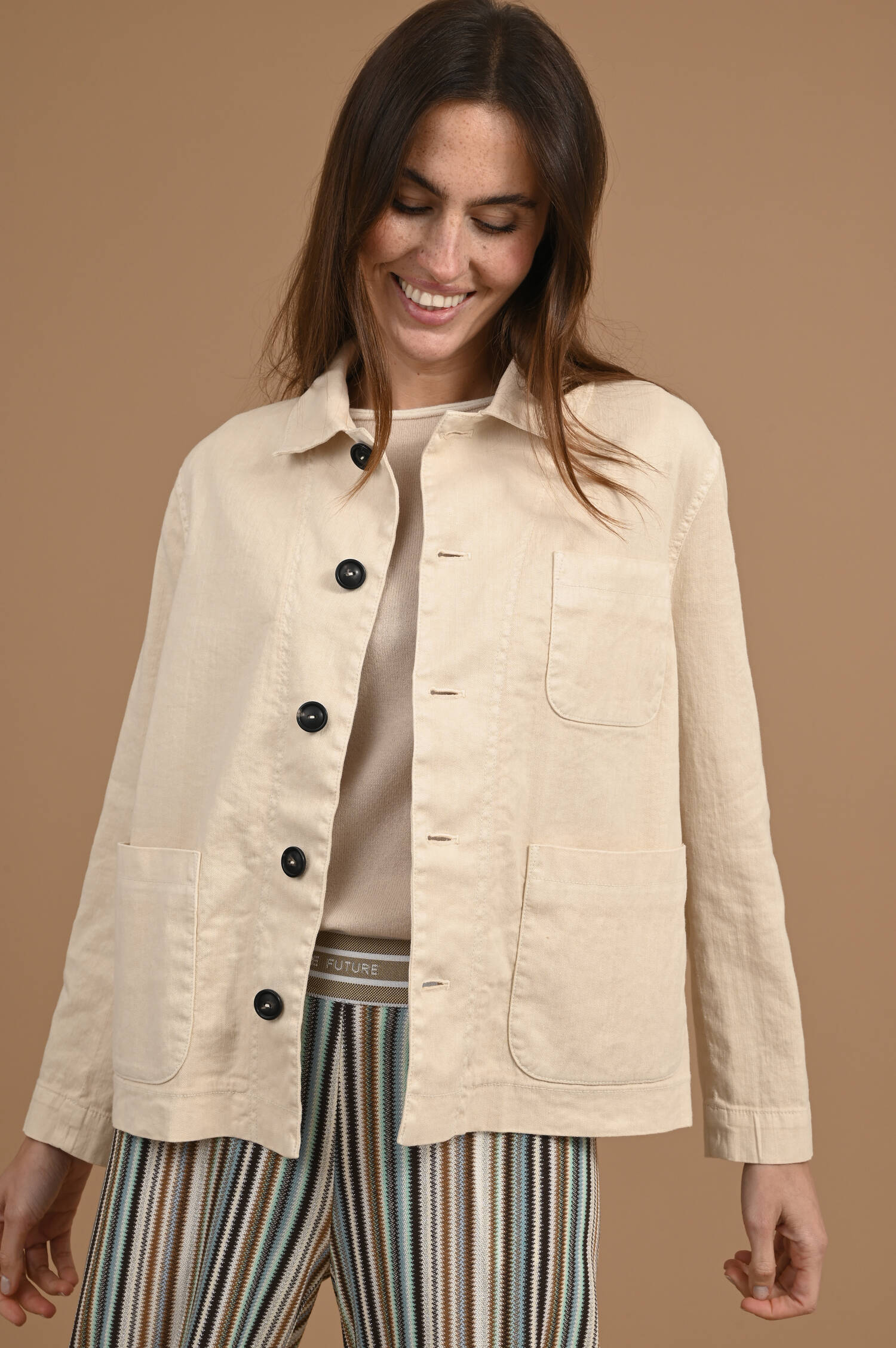 Workwear Jacke PANAMA in Hellbeige