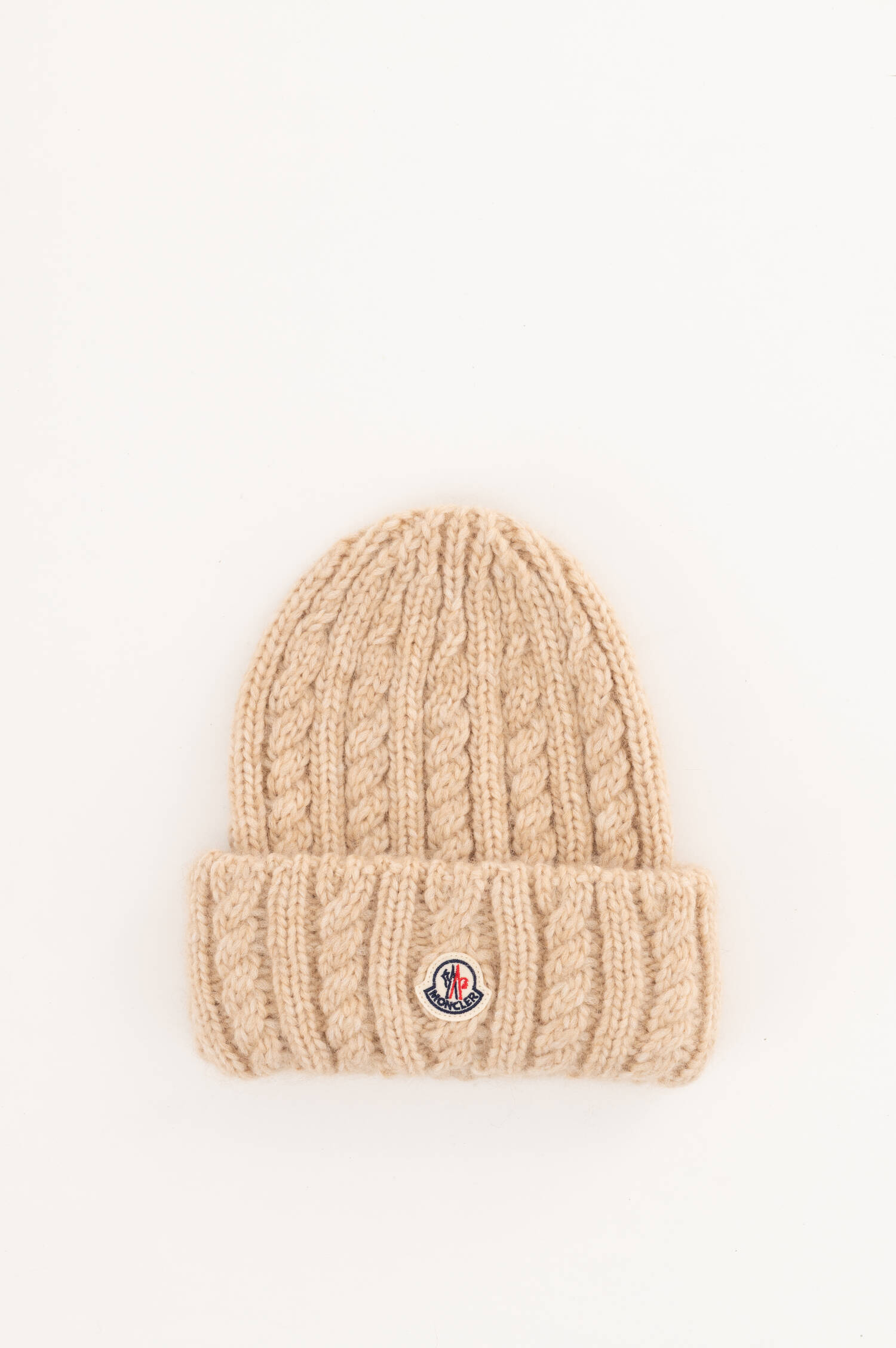 Alpaka-Mix-Zopfstrick-Beanie in Beige Alpaka-Mix-Zopfstrick-Beanie in Beige