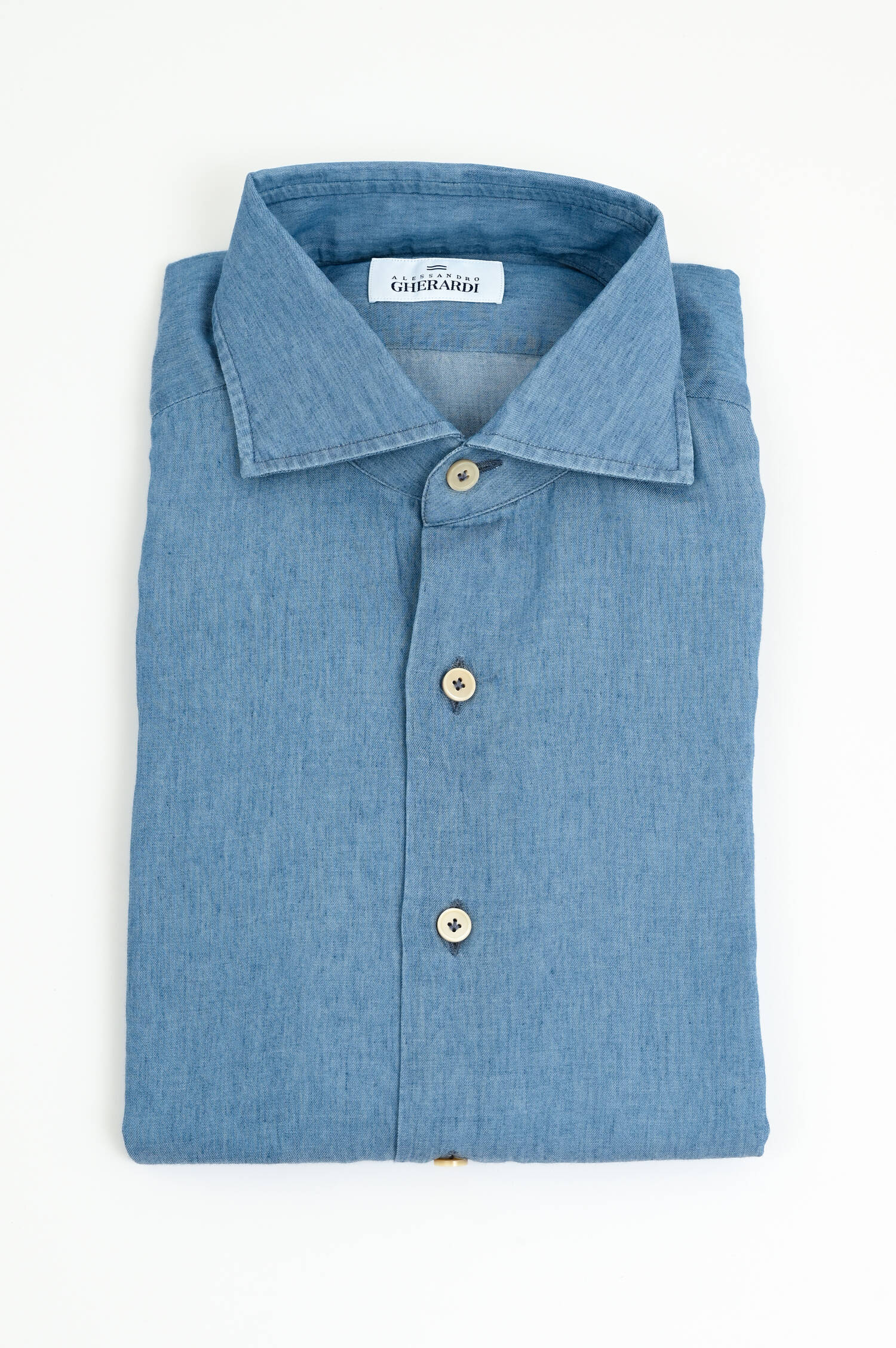 Denim-Hemd aus Baumwolle in Blau