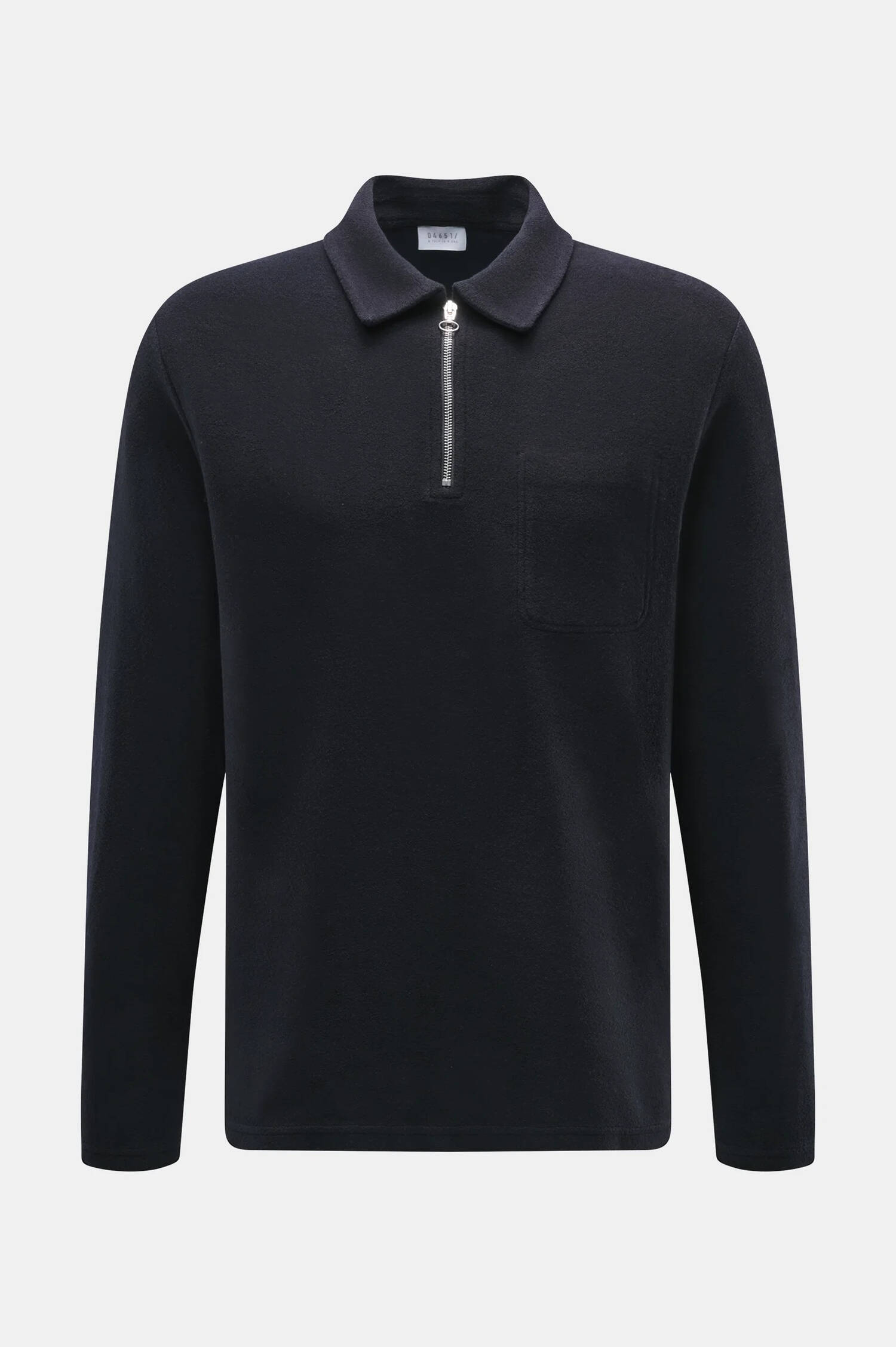 Wollmix Polo-Shirt in Navy Wollmix Polo-Shirt in Navy