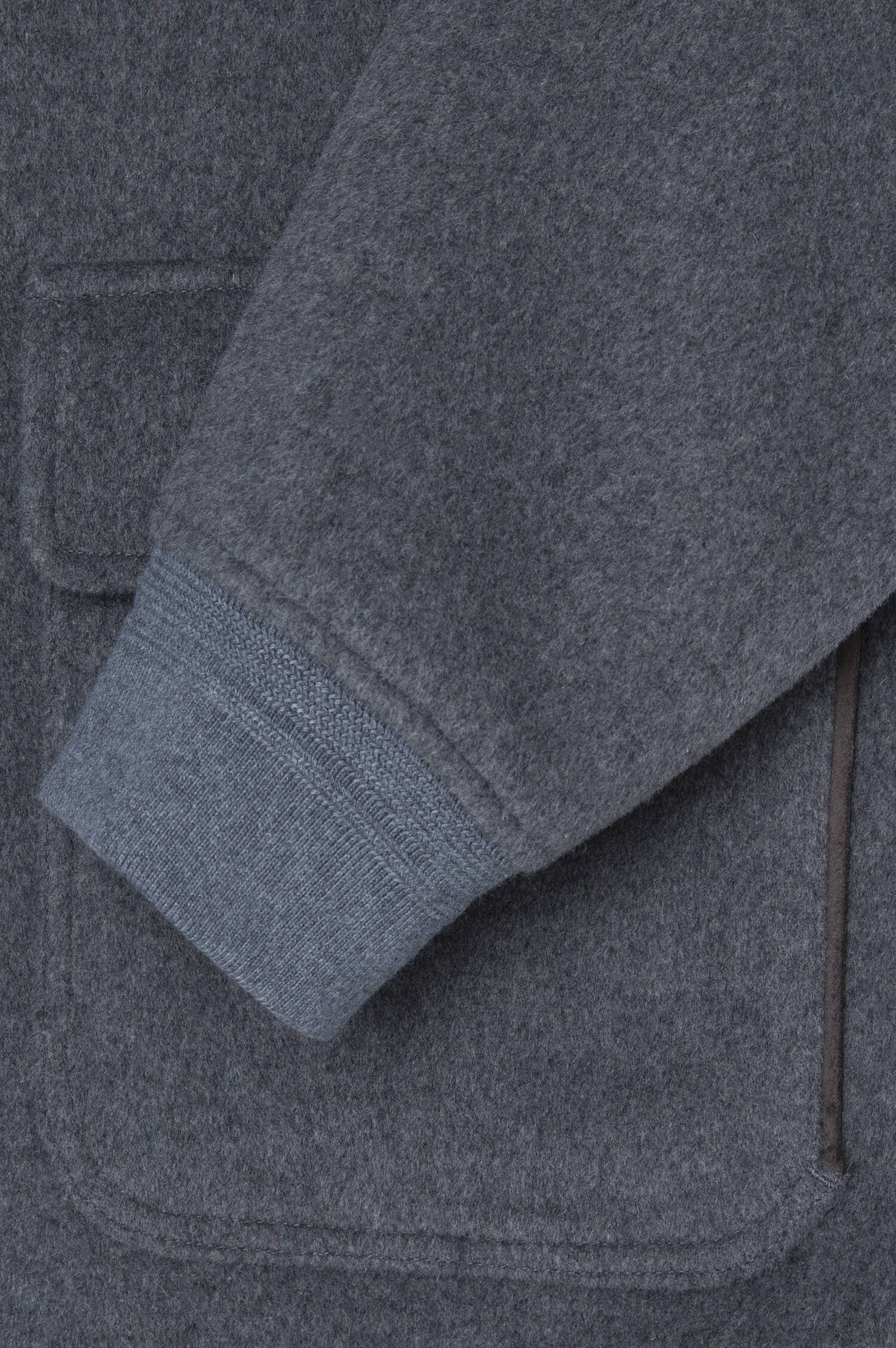 Bomberjacke aus Woll-Mix in Grau Bomberjacke aus Woll-Mix in Grau