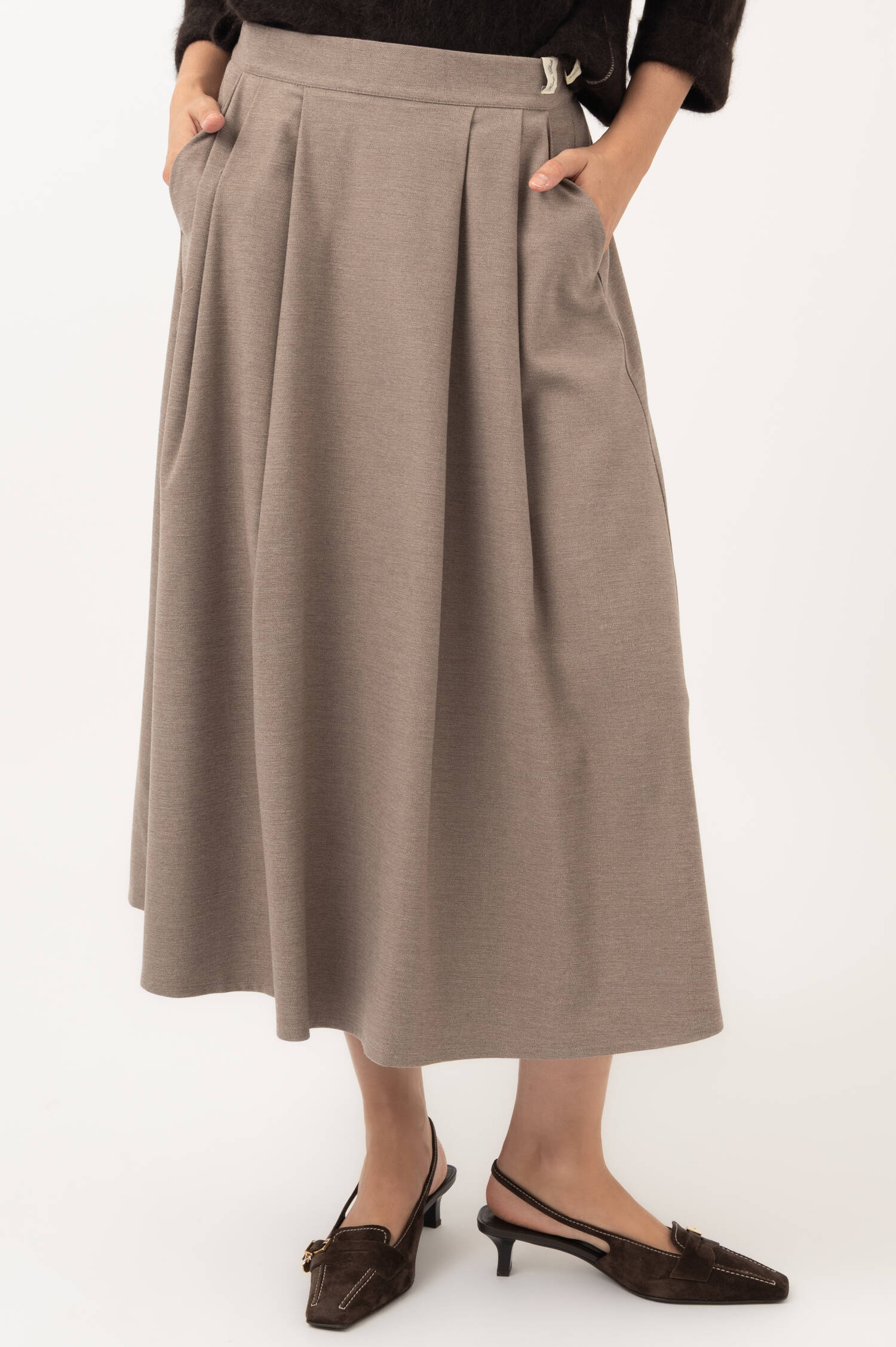 Midi-Rock in Beige Midi-Rock in Beige