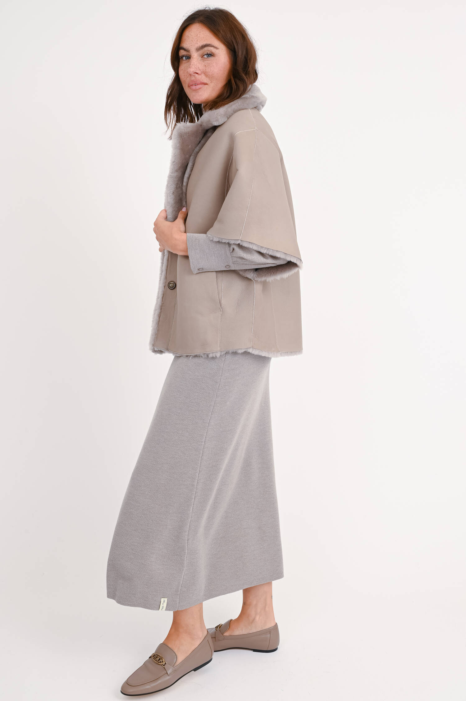 Wendejacke SANDRA STRAIGHT in Taupe Wendejacke SANDRA STRAIGHT in Taupe