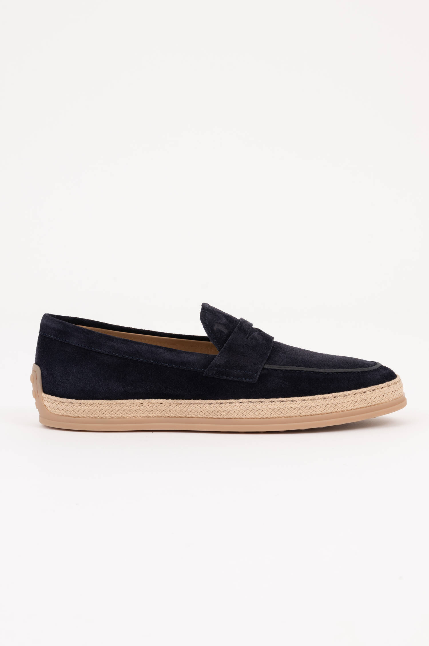 Mokassins GOMMA RAFIA in Navy