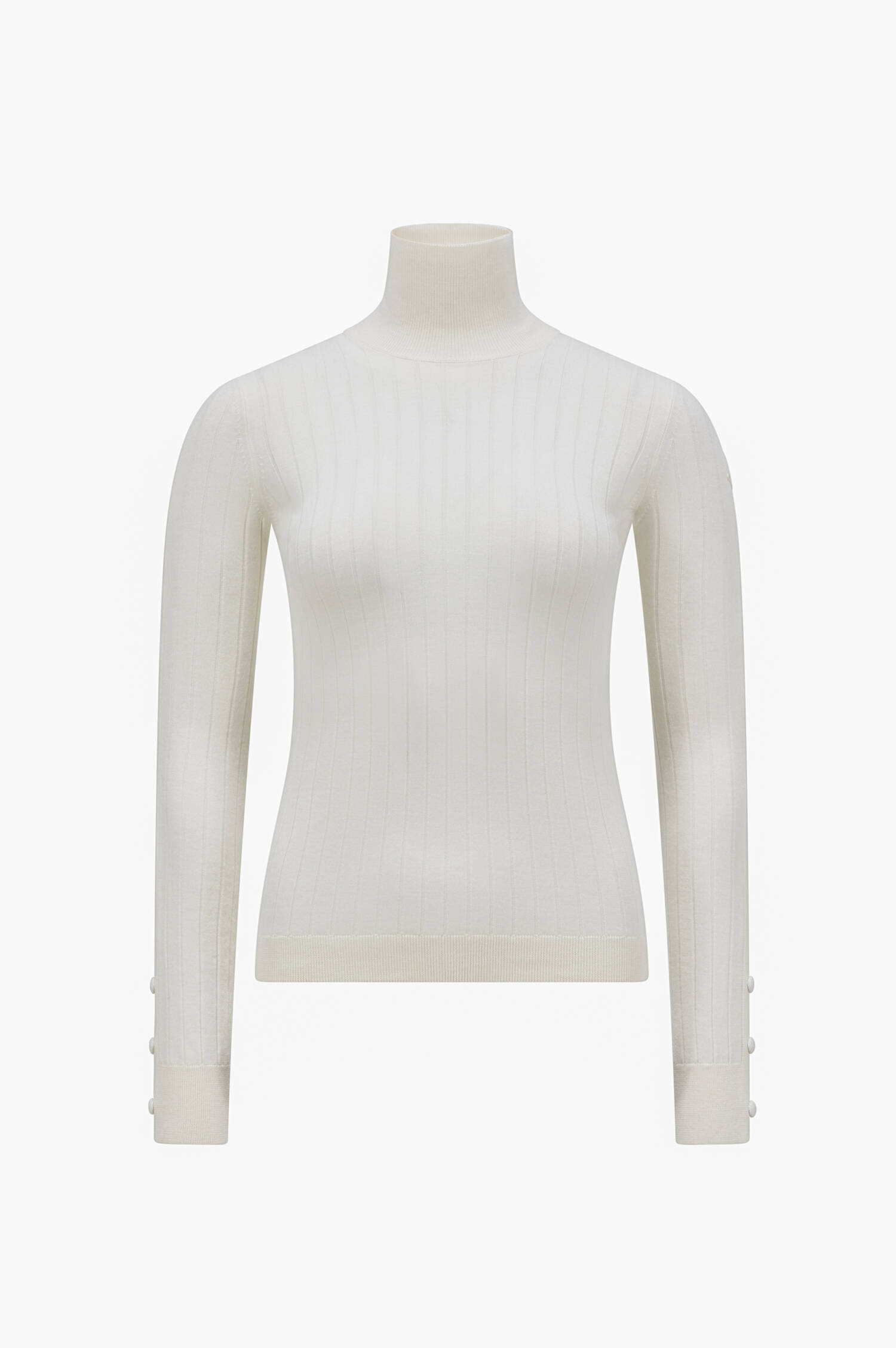 Rollkragenpullover in Creme