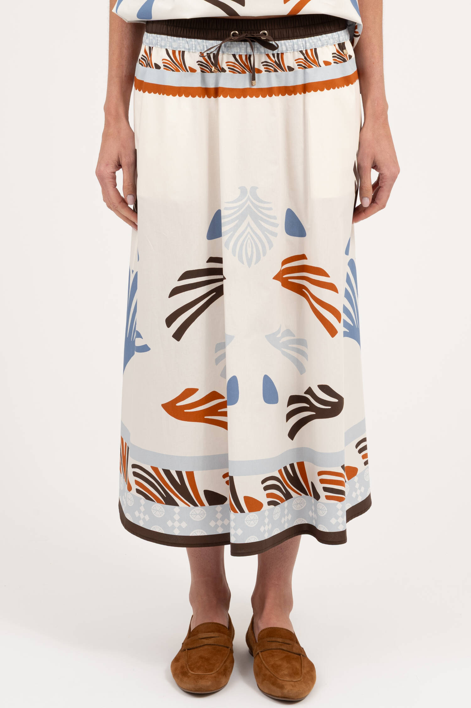 Rock mit Prin in Weiß