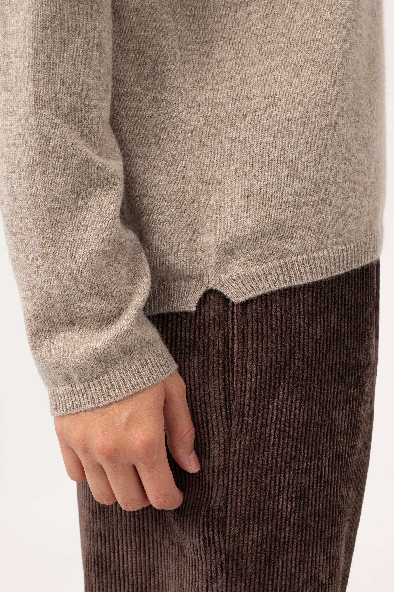 Cashmere Pullover in Beige meliert Cashmere Pullover in Beige meliert
