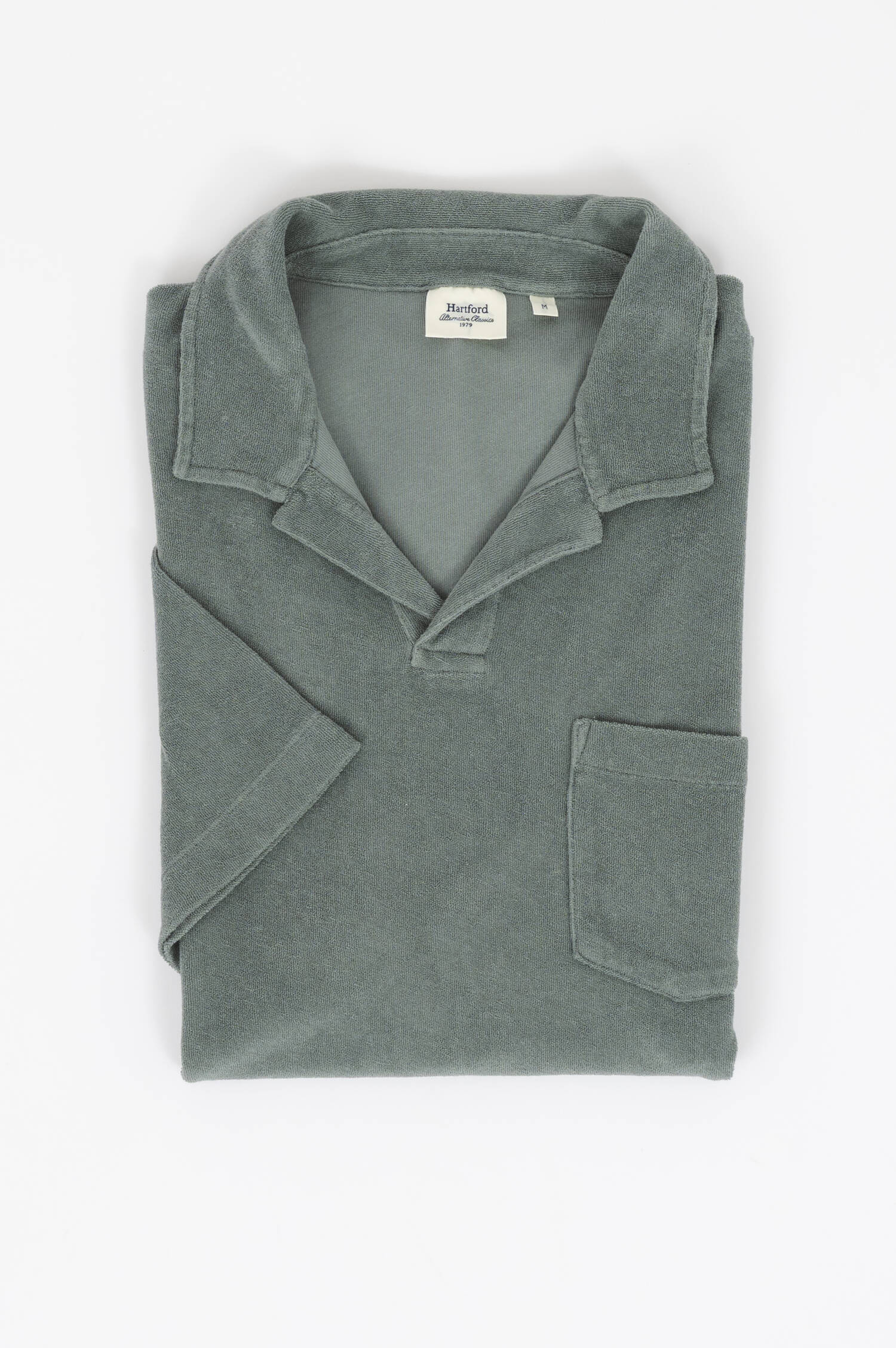 Frottee Polo in Khaki Frottee Polo in Khaki