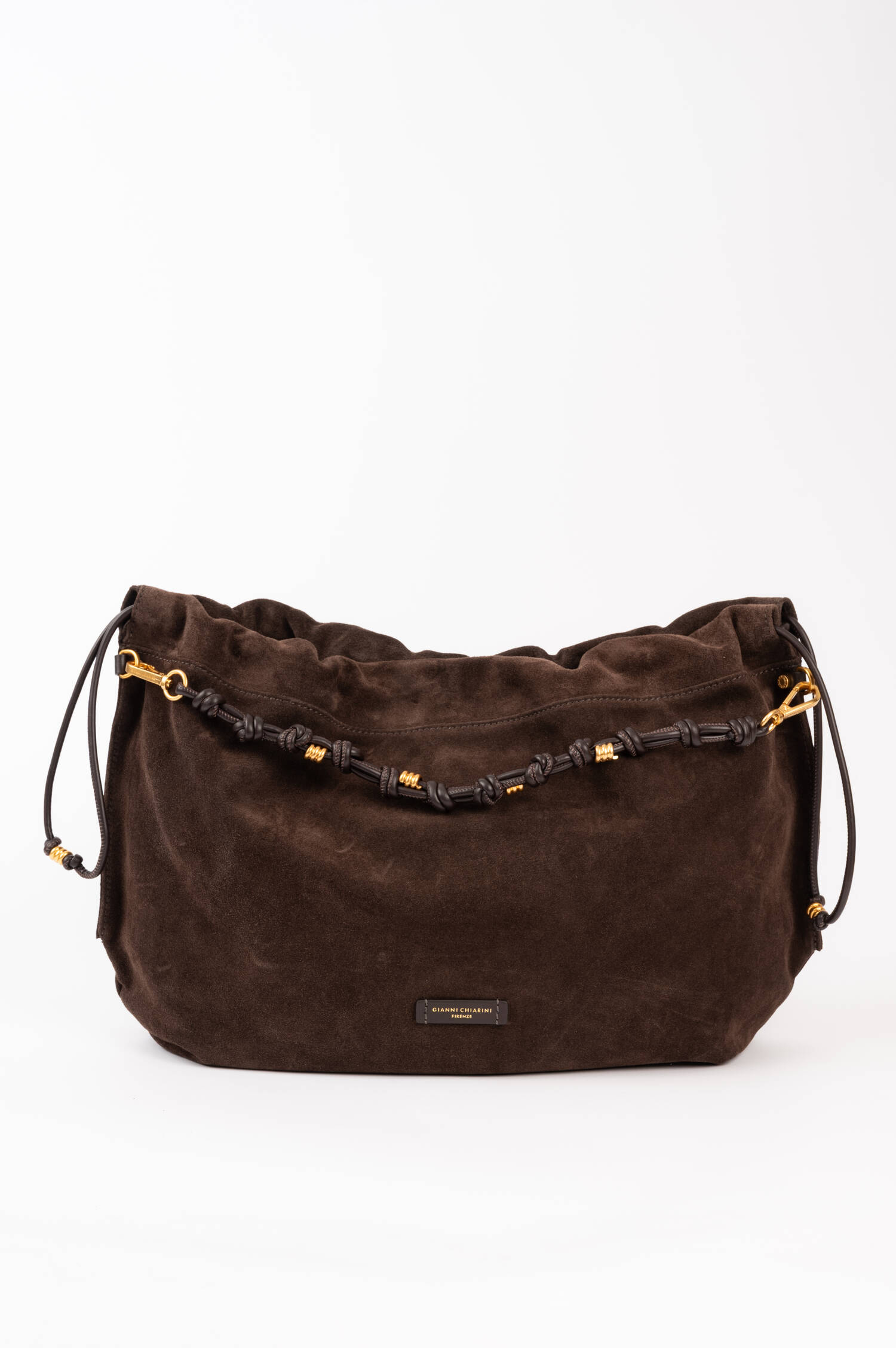 Veloursleder Tasche MORGANA in Mokka